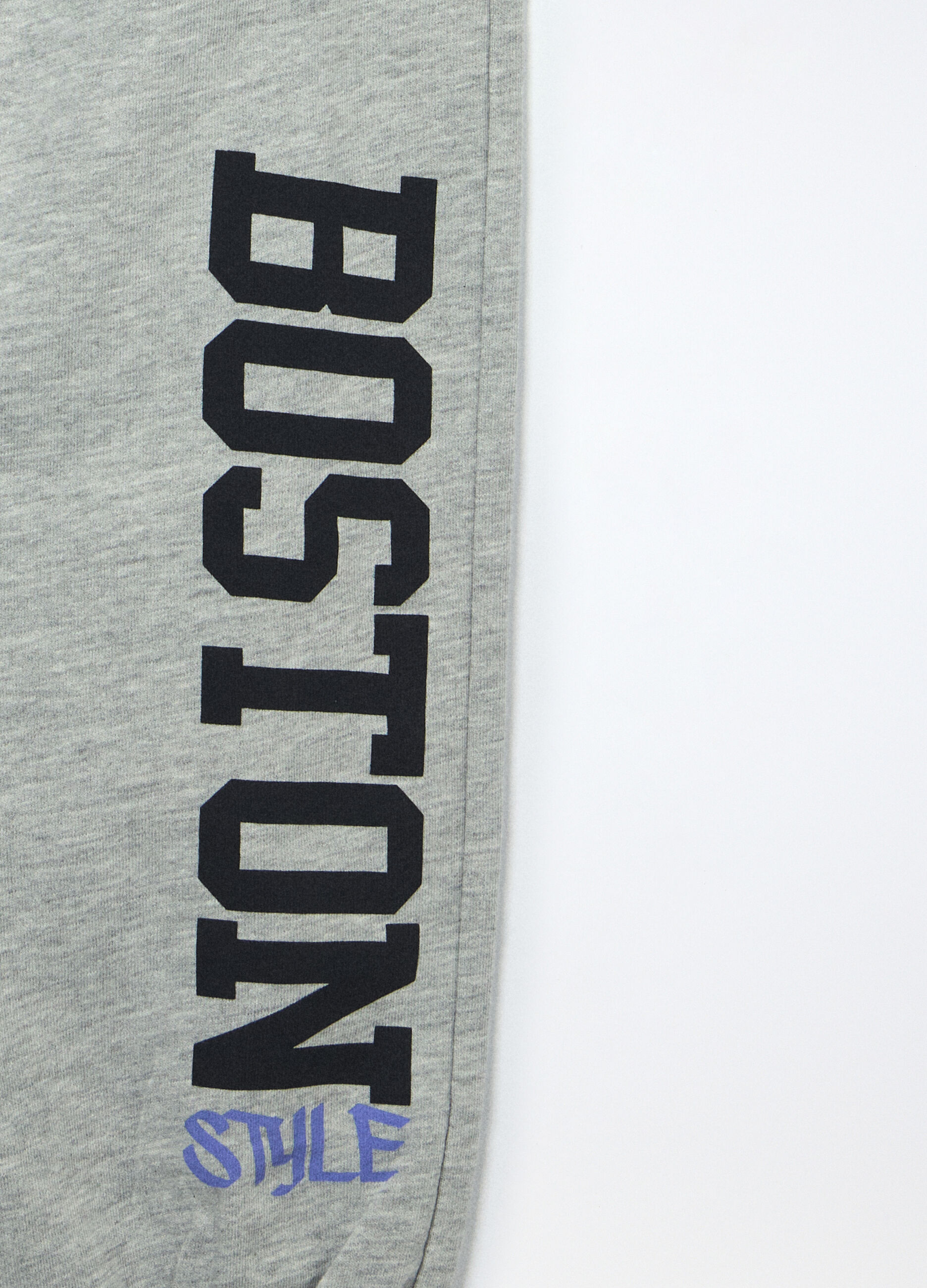 Jogger in french terry di puro cotone bambina_2