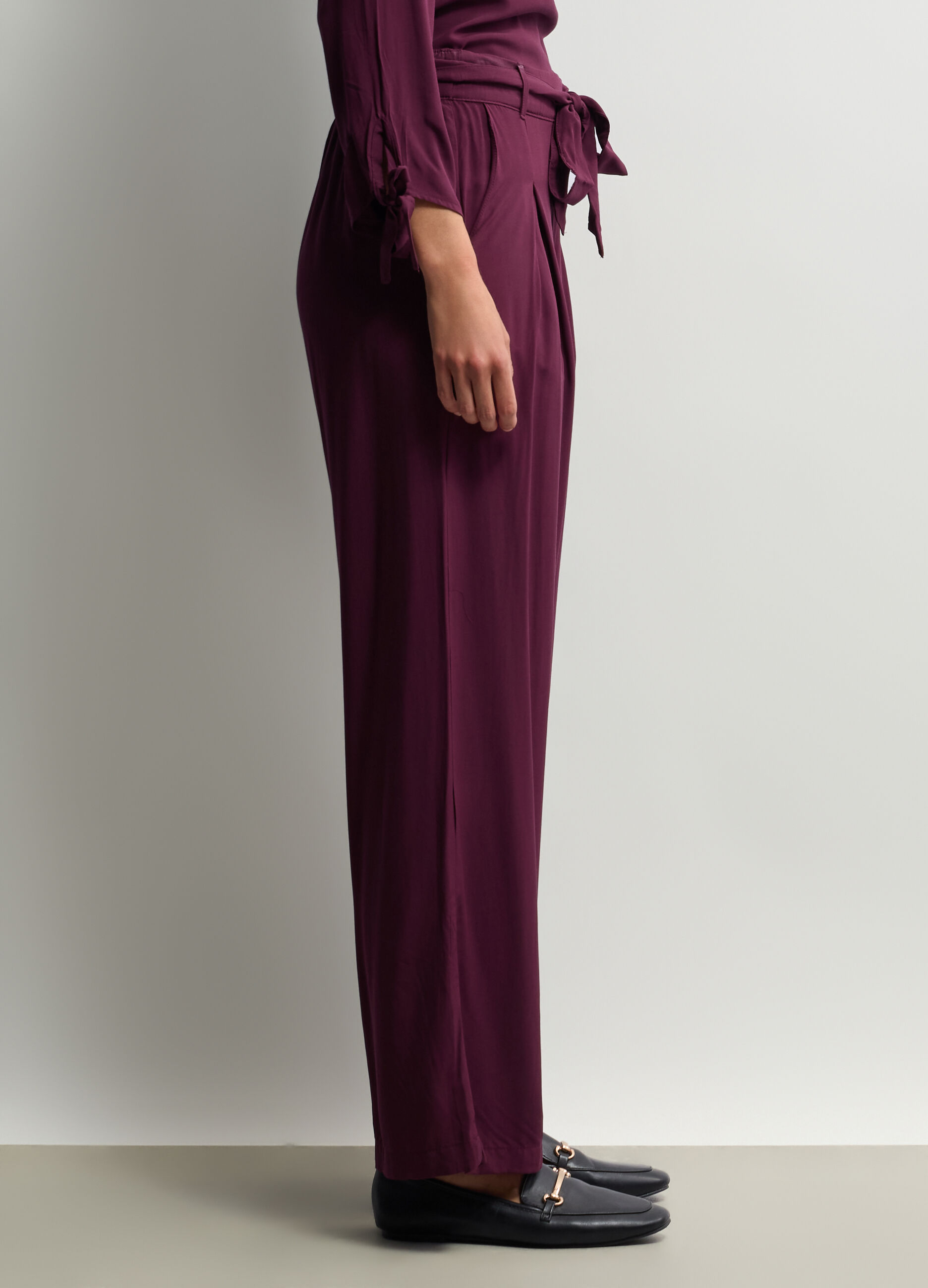 Pantaloni Wide Leg in pura viscosa donna_1