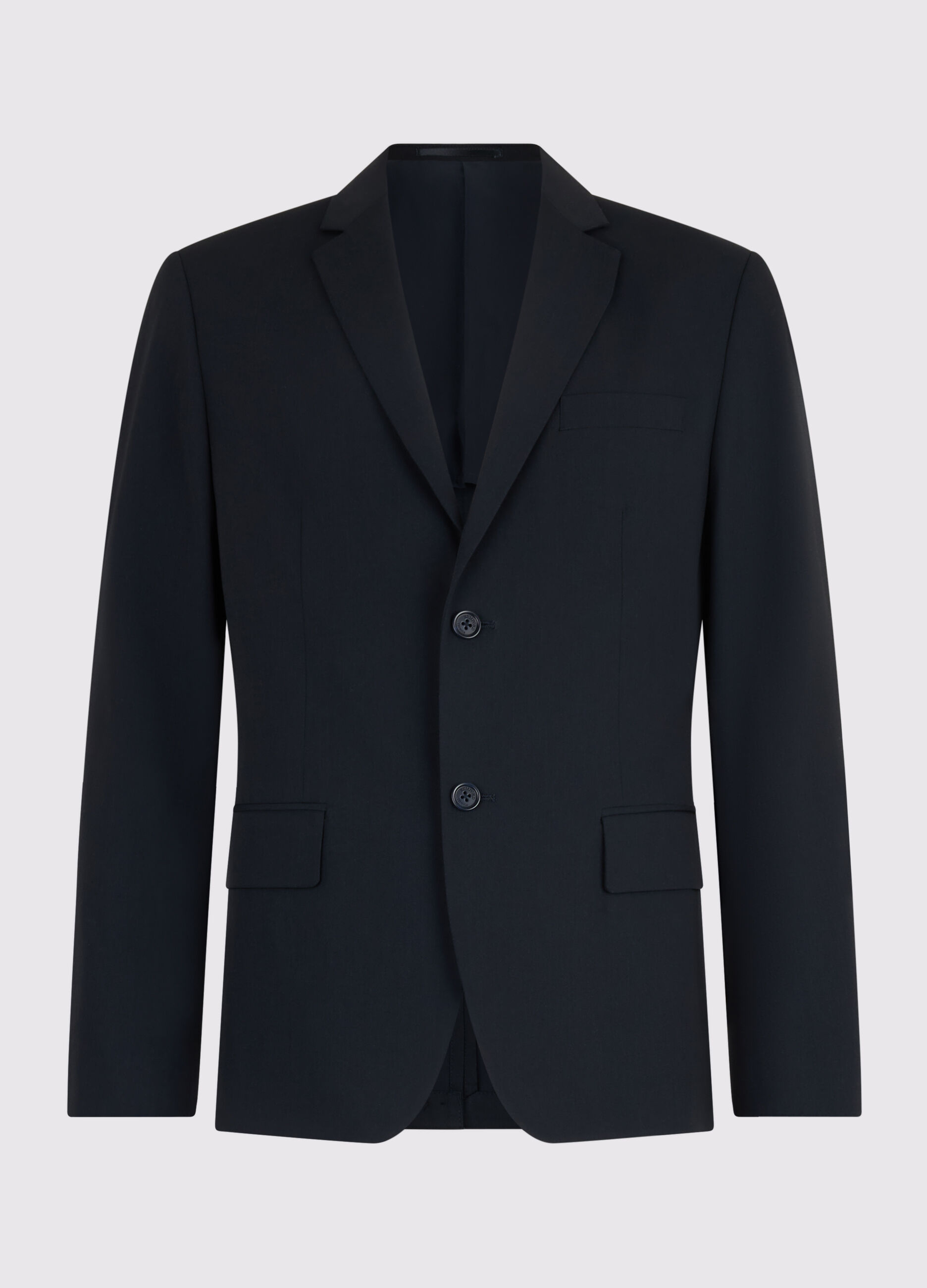 Blazer a due bottoni in tessuto stretch uomo_3