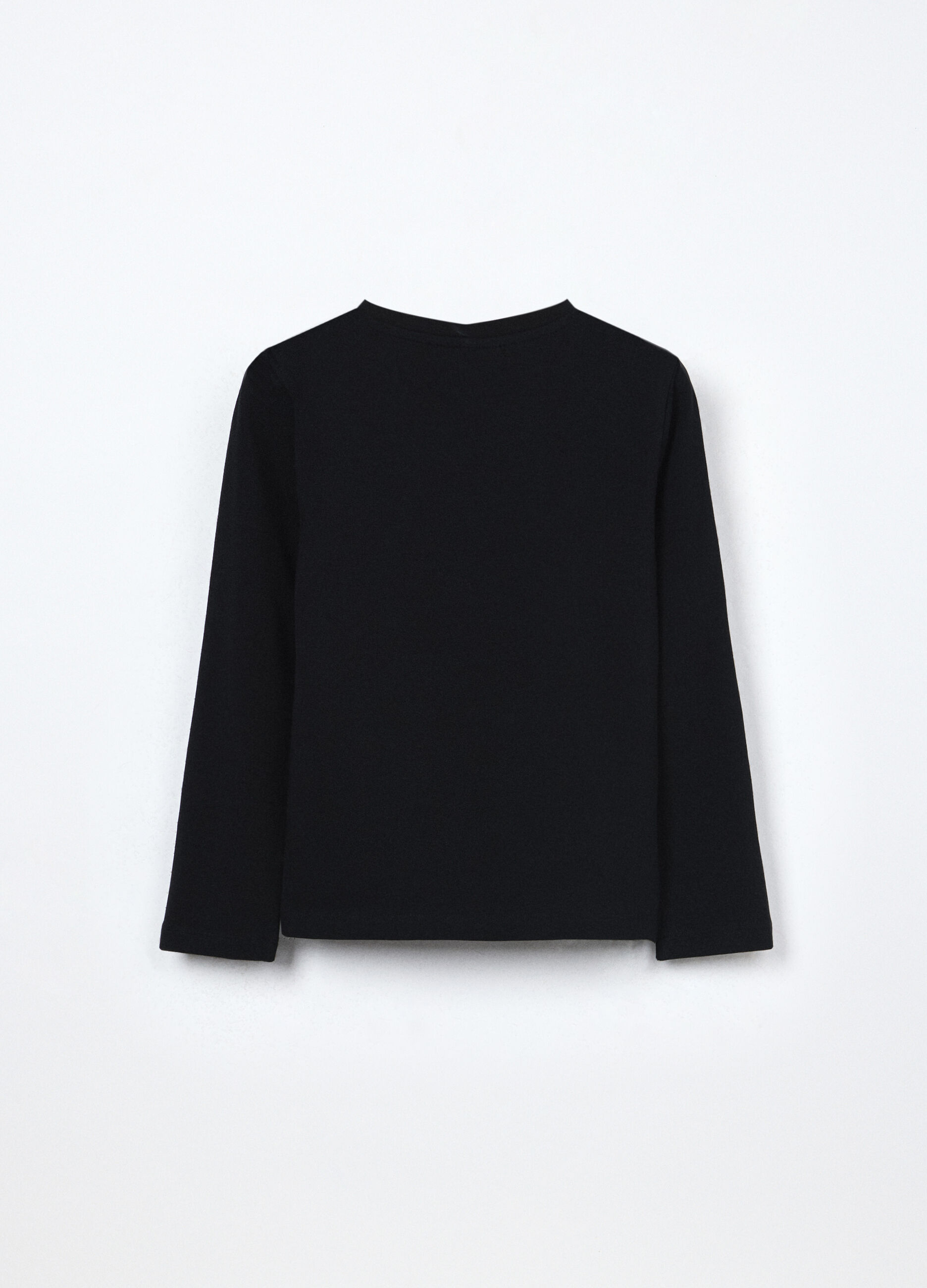 T-shirt in jersey di cotone stretch bambina_1