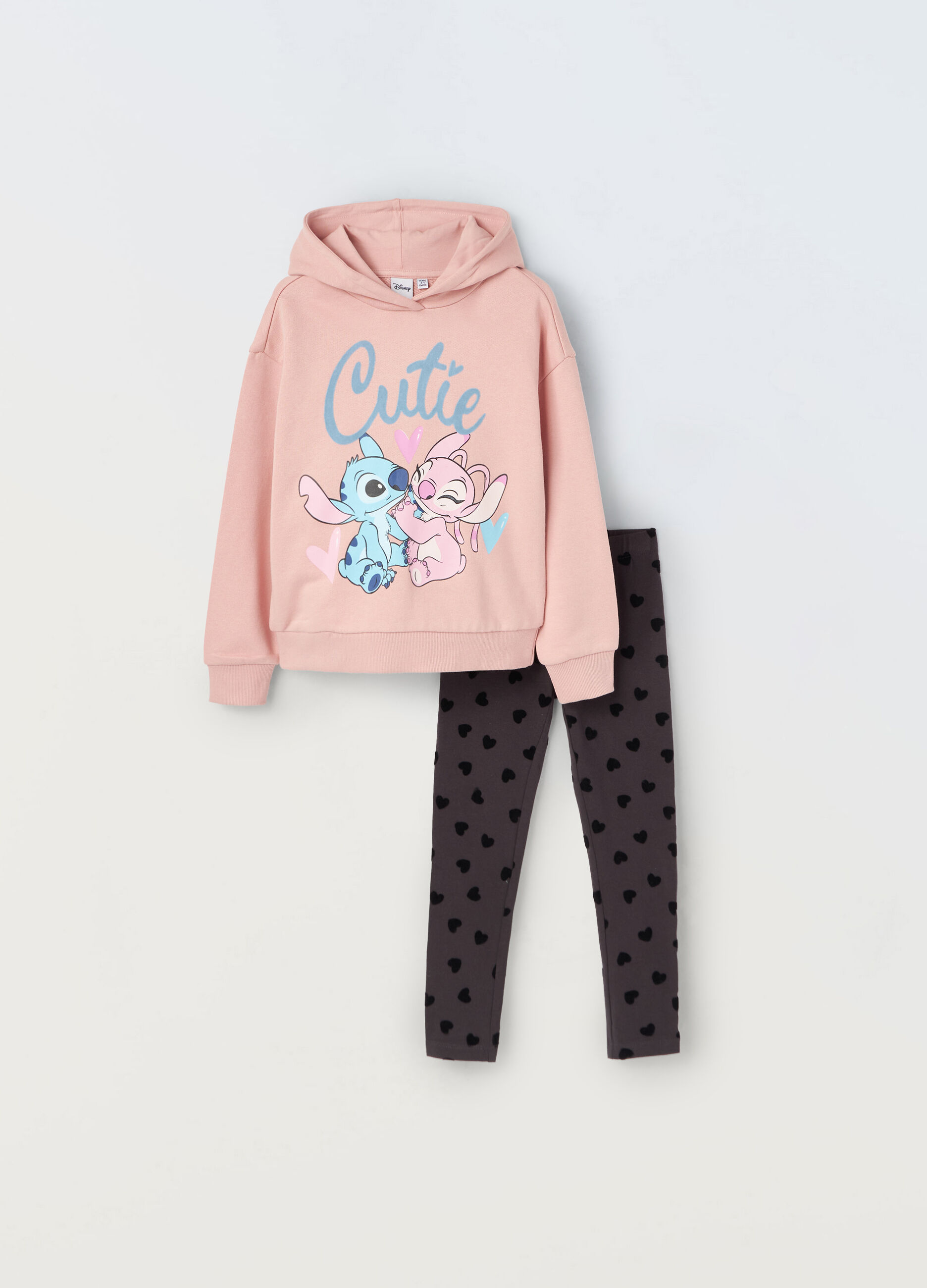 Jogging set Lilo & Stitch in puro cotone bambina_0