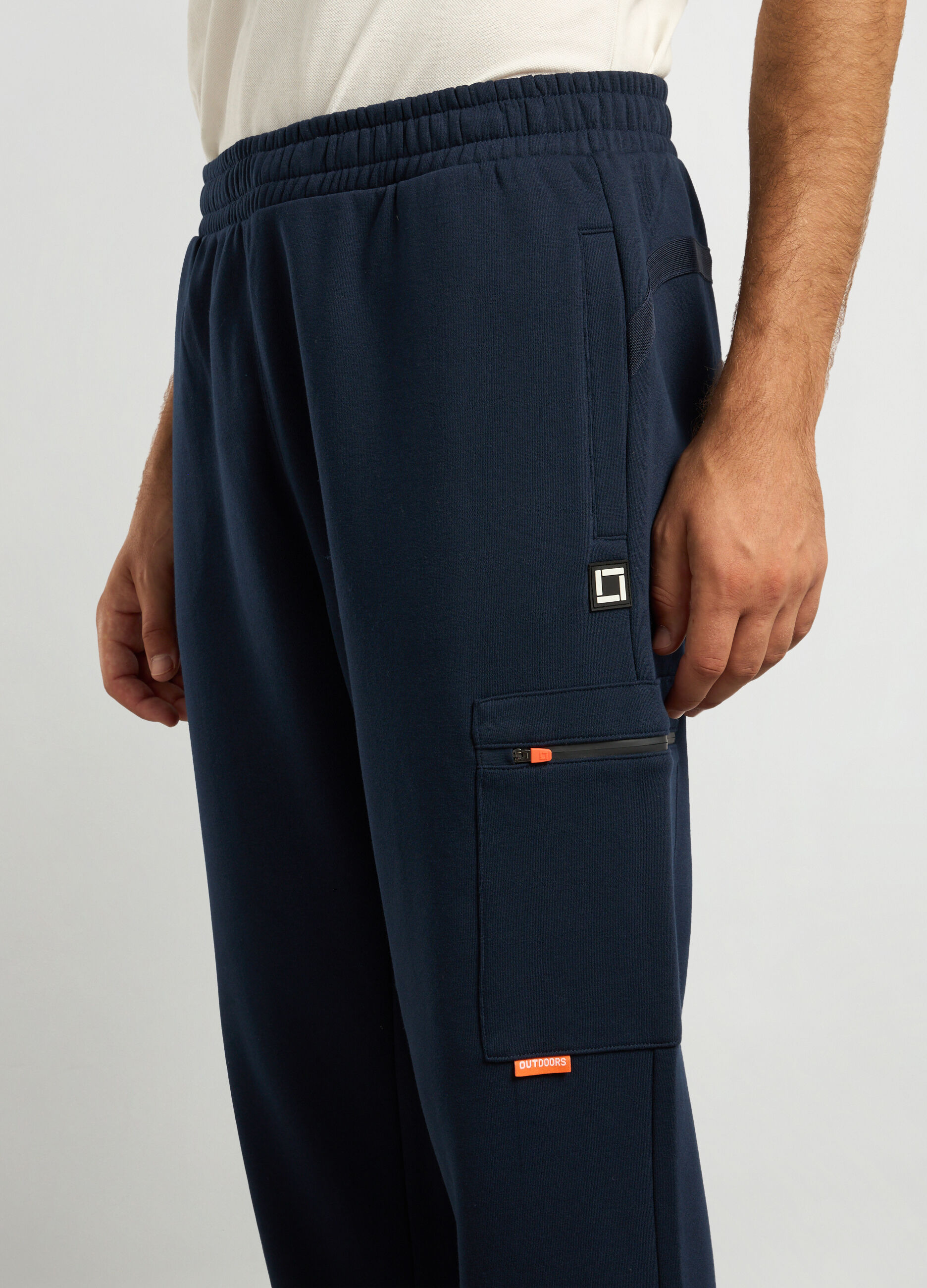 Joggers regular fit in misto cotone uomo_2