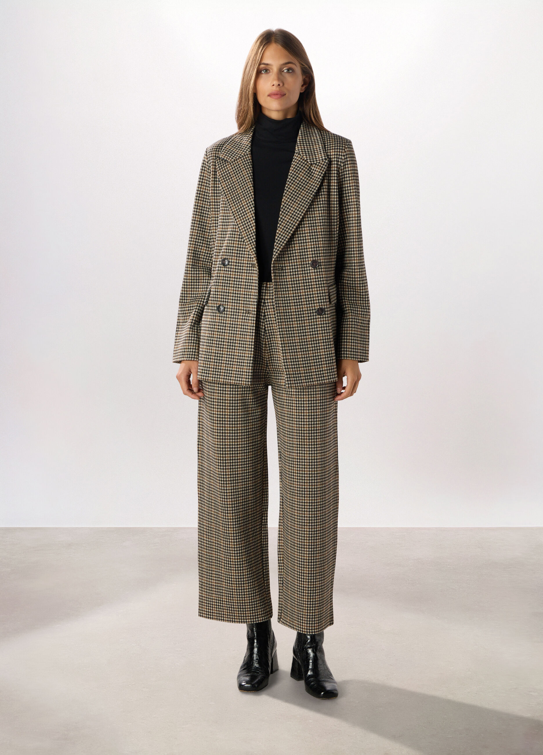 Blazer doppiopetto misto viscosa donna_0