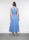 Vestito lungo a balze in popeline di puro cotone donna_1