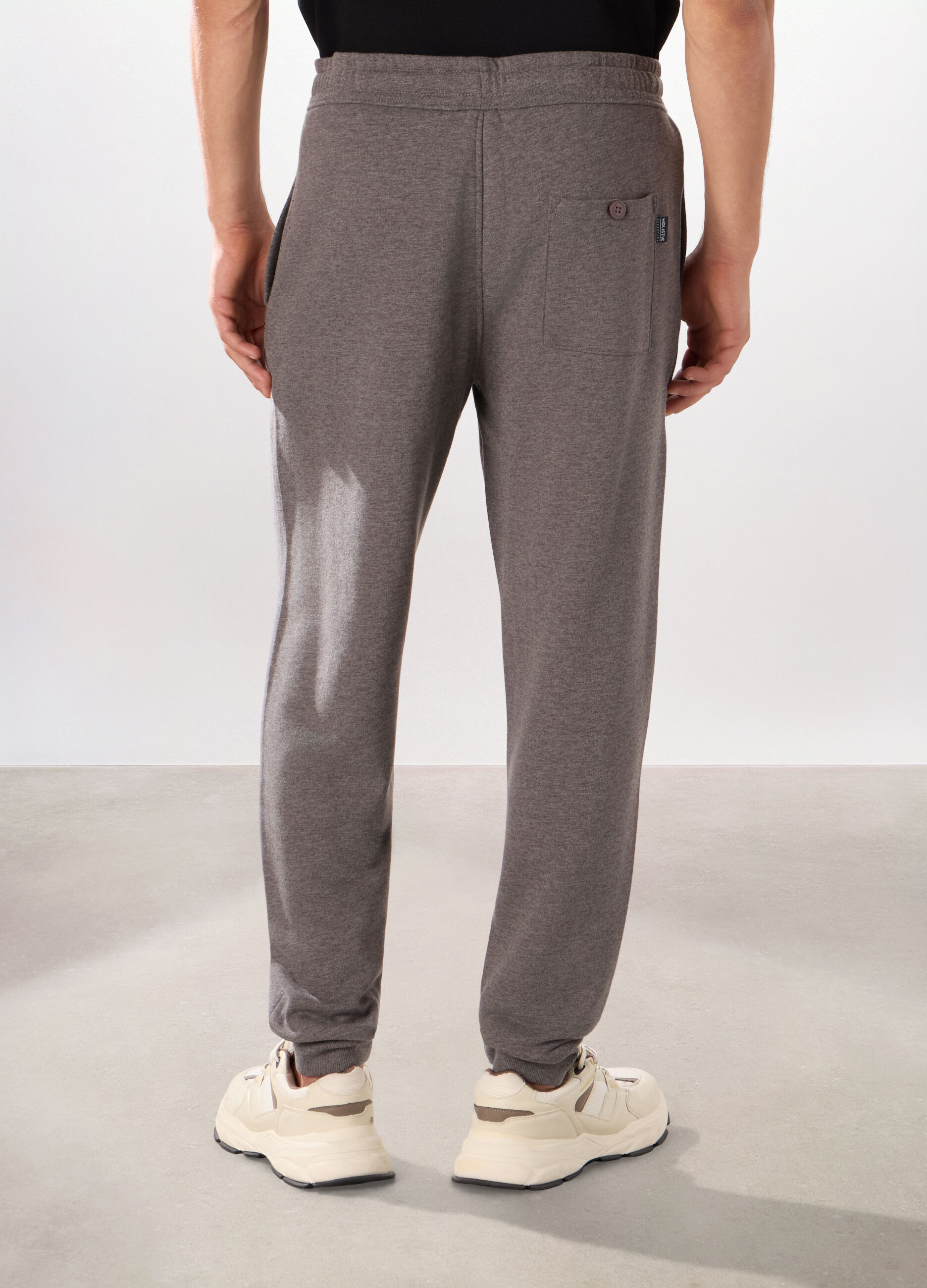 Jogger slim in puro cotone uomo_1