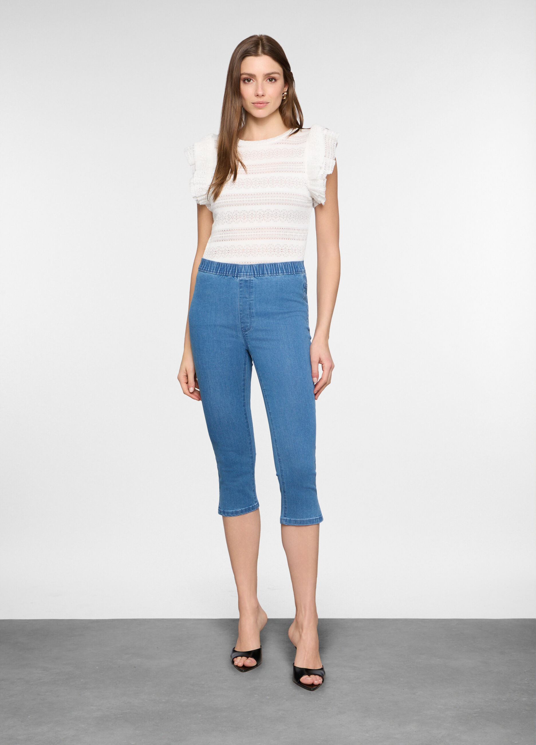 Capri fit Slim in denim stretch donna_0