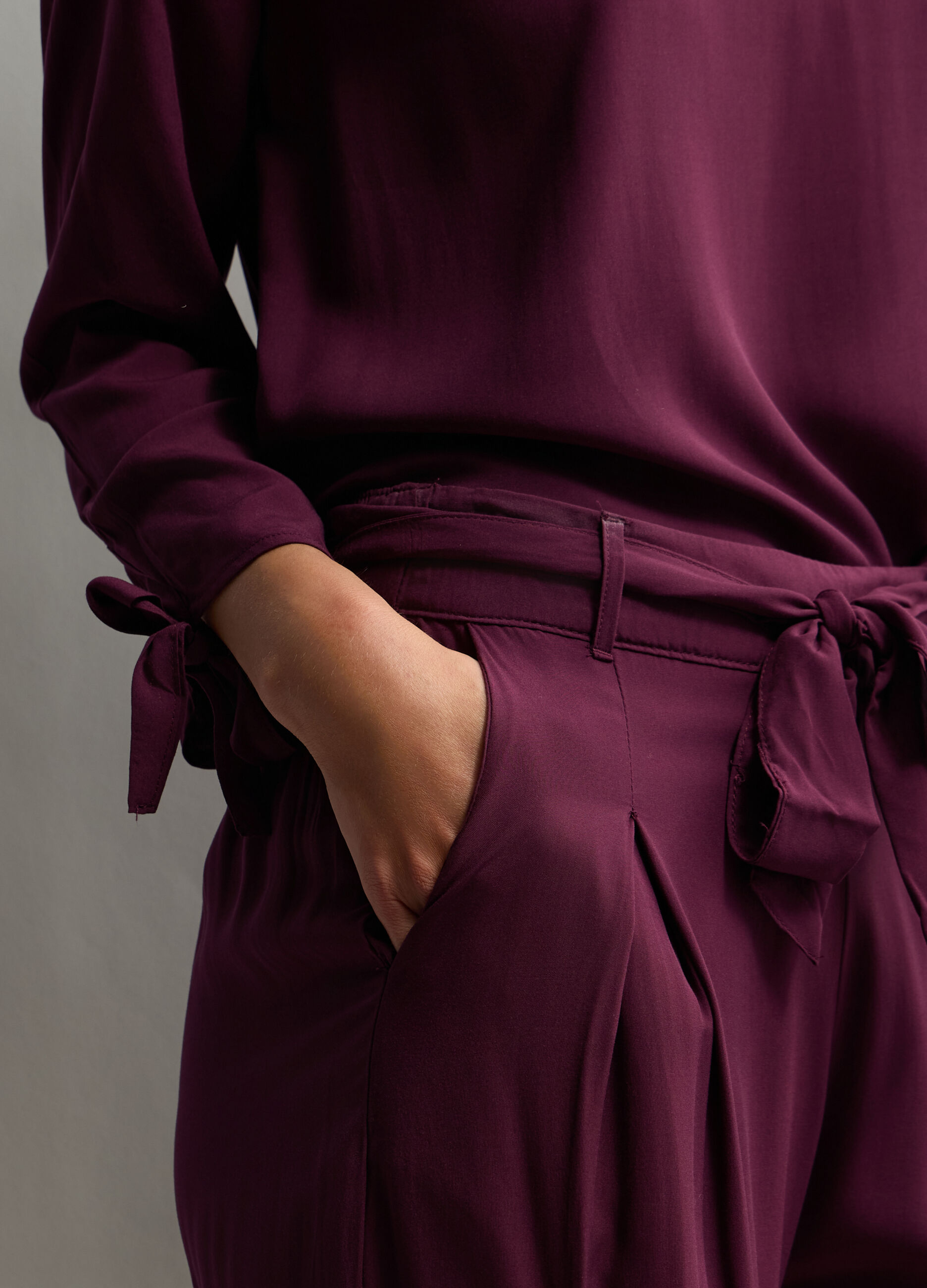Pantaloni Wide Leg in pura viscosa donna_3