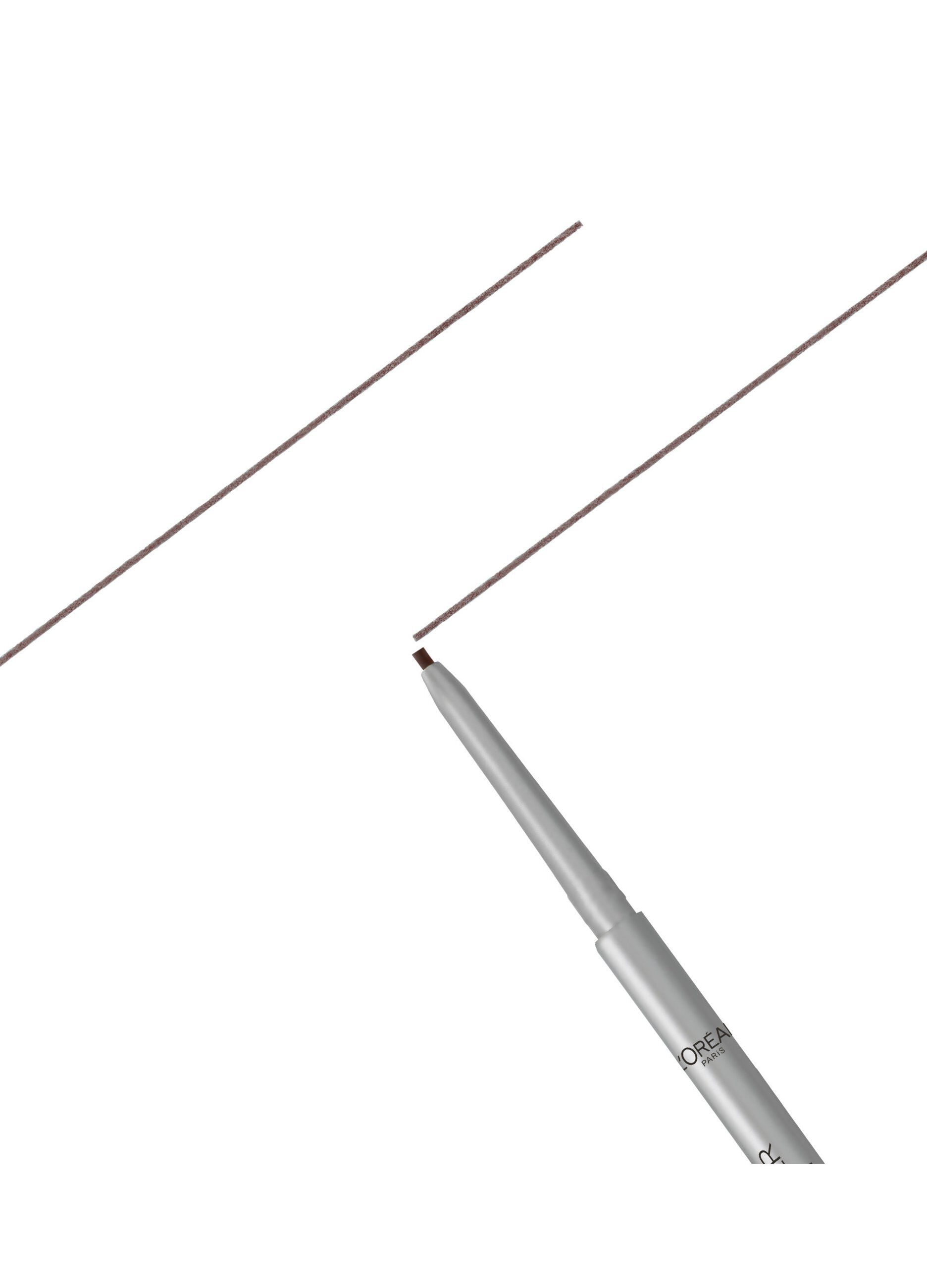 L'Or&eacute;al Paris Matita Automatica Sopracciglia Brow Artist Le Skinny, Punta extra sottile da 1,5 mm, Tratto Ultra Preciso, 109 Ebony._1