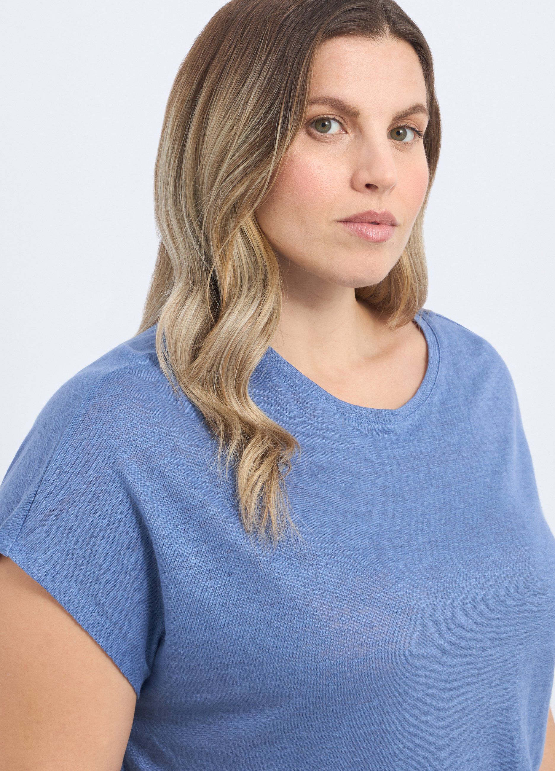 T-shirt in puro lino donna curvy_2