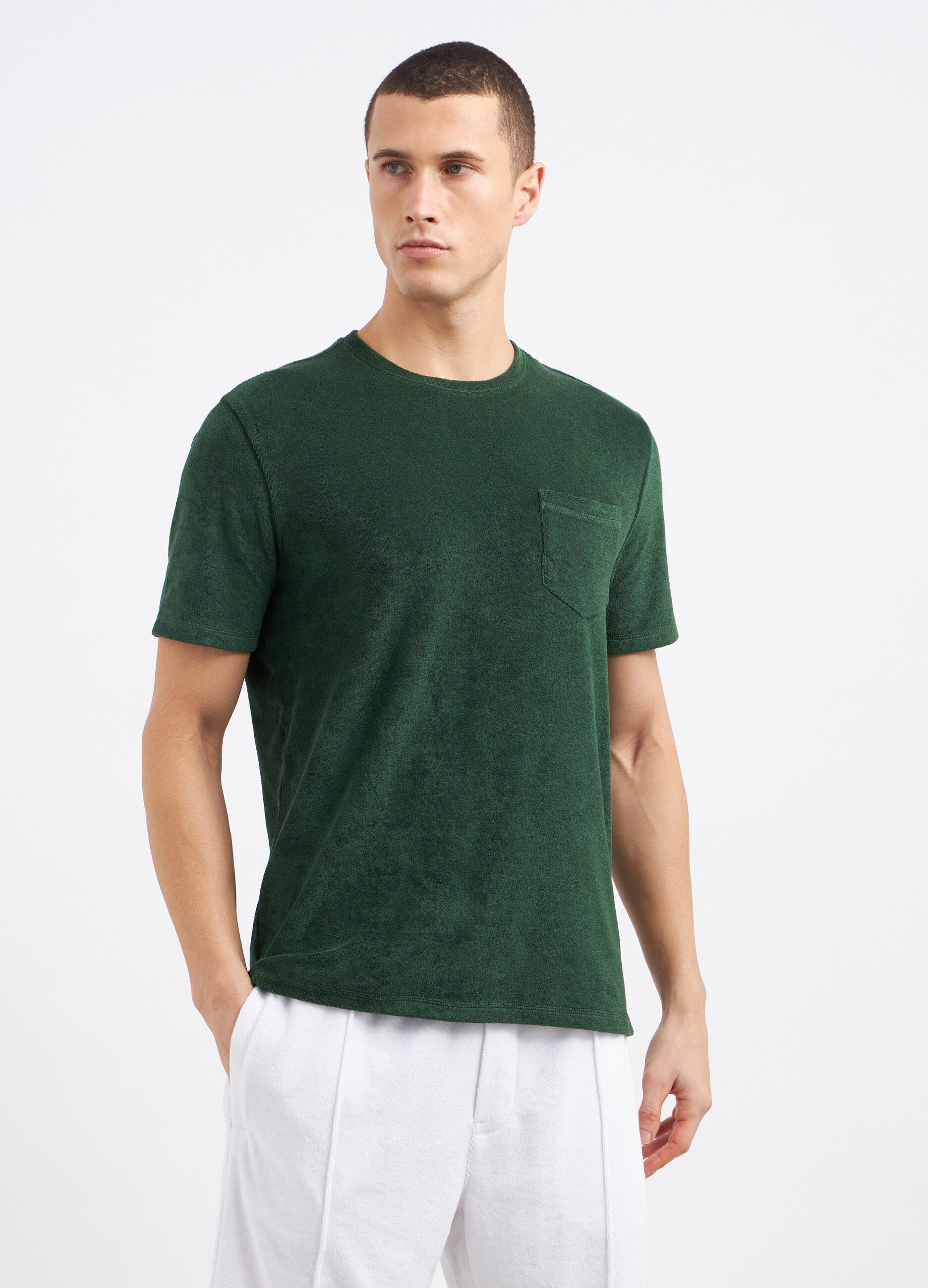 T-shirt in terry uomo_0
