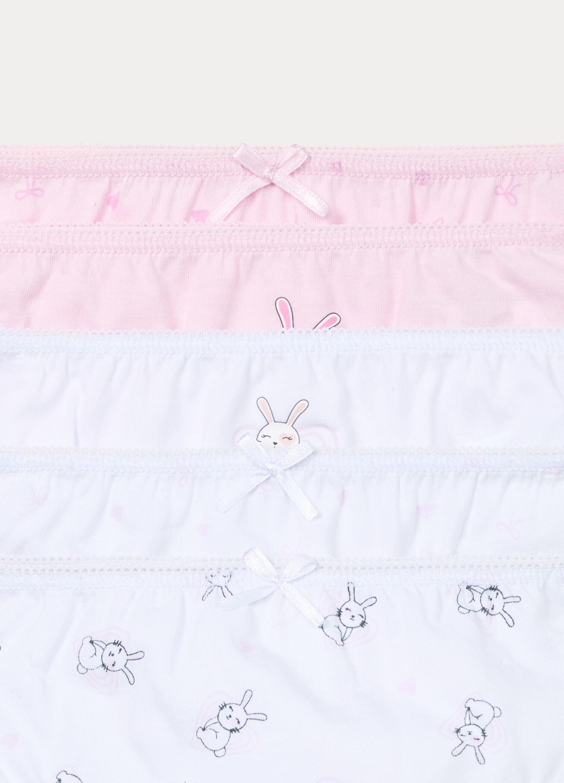 Pack 5 slip in jersey di puro cotone bambina_3
