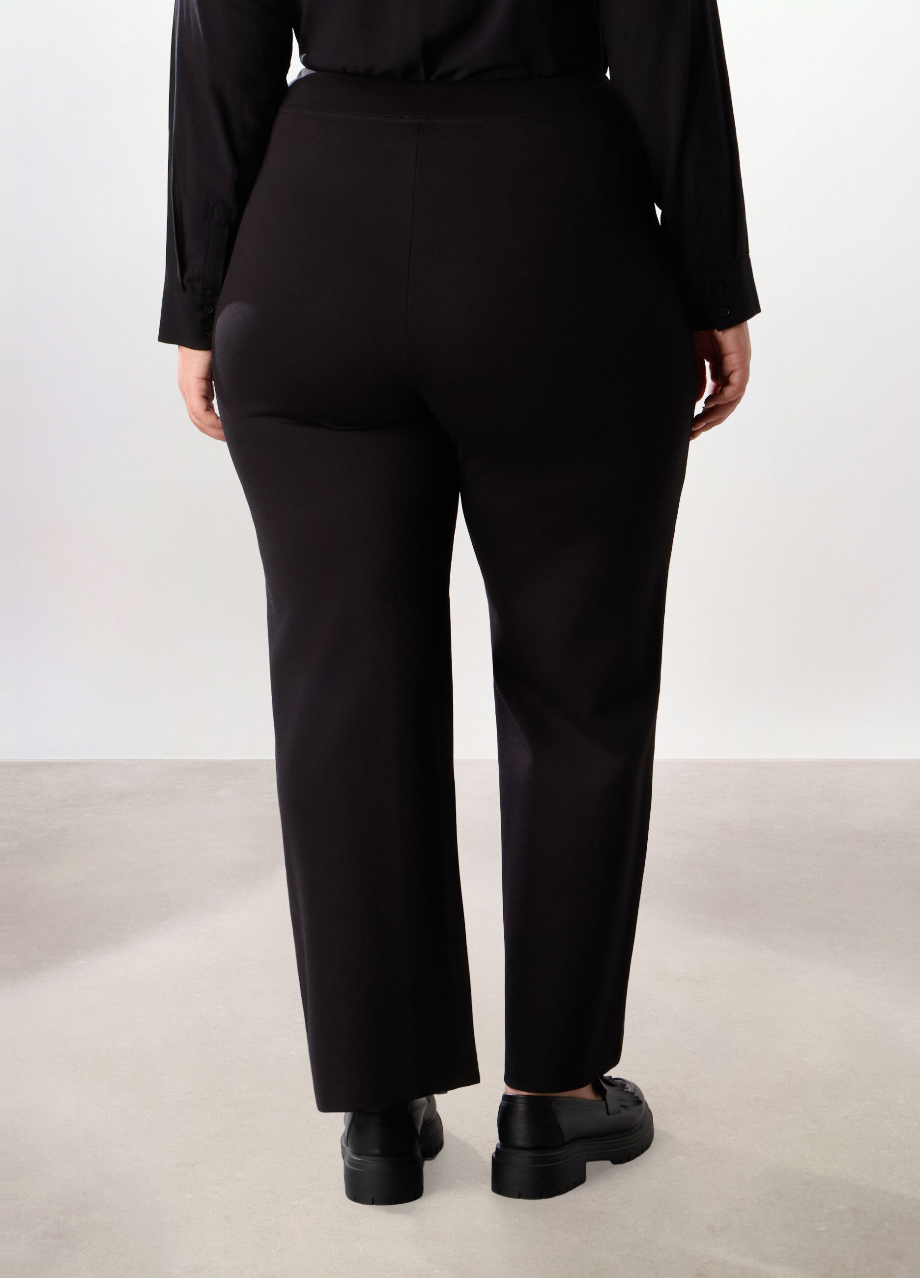 Pantaloni in misto viscosa donna curvy_1