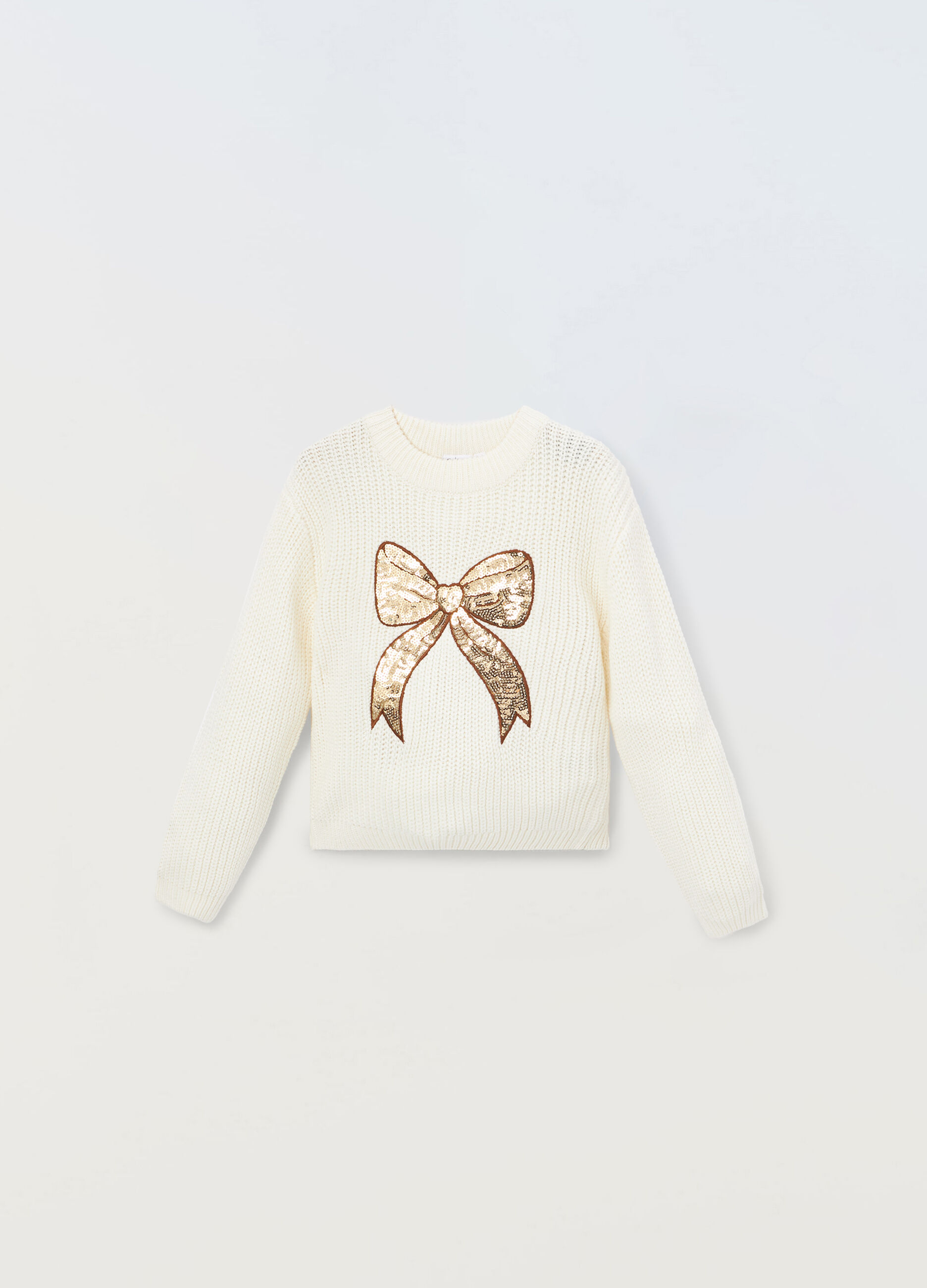 Girocollo con lavorazione tricot_0