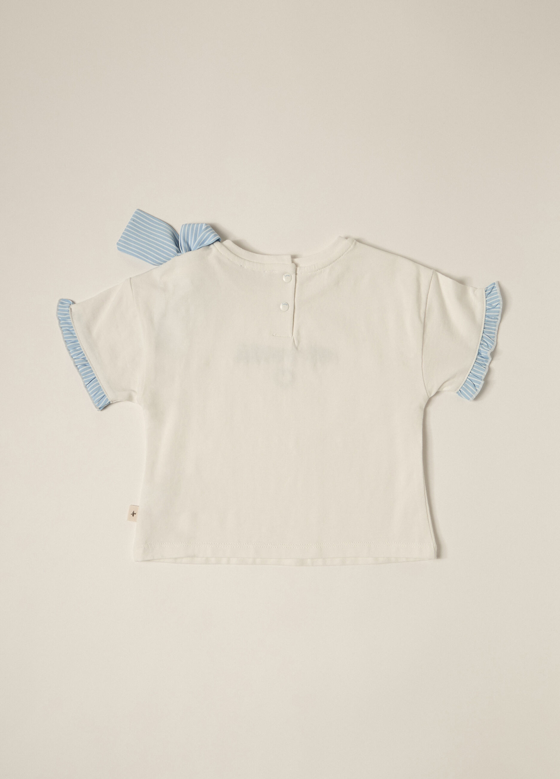 T-shirt in jersey di cotone stretch neonata_2