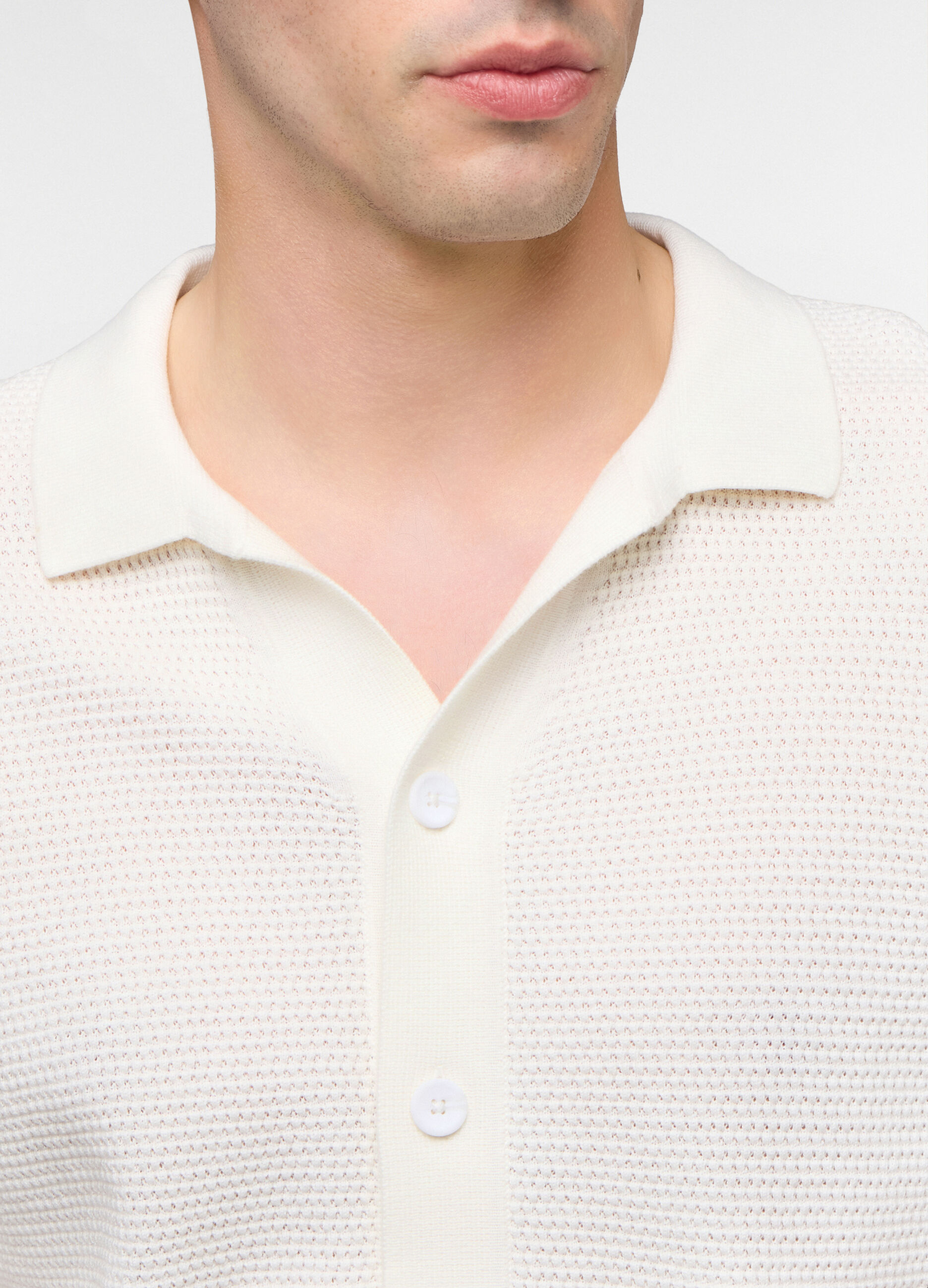 Polo a maniche corte in maglia uomo_2