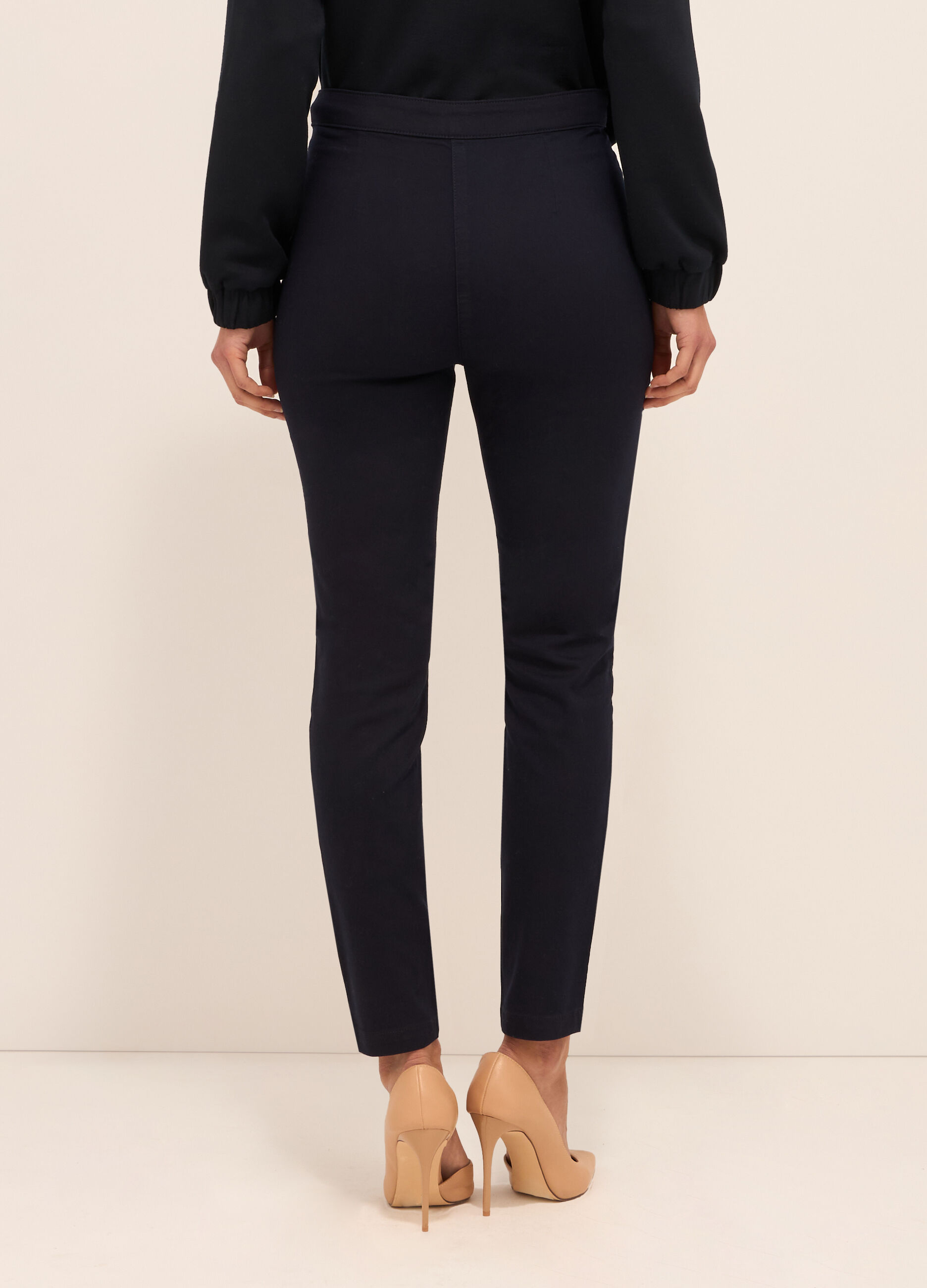 Treggings in misto cotone donna_1
