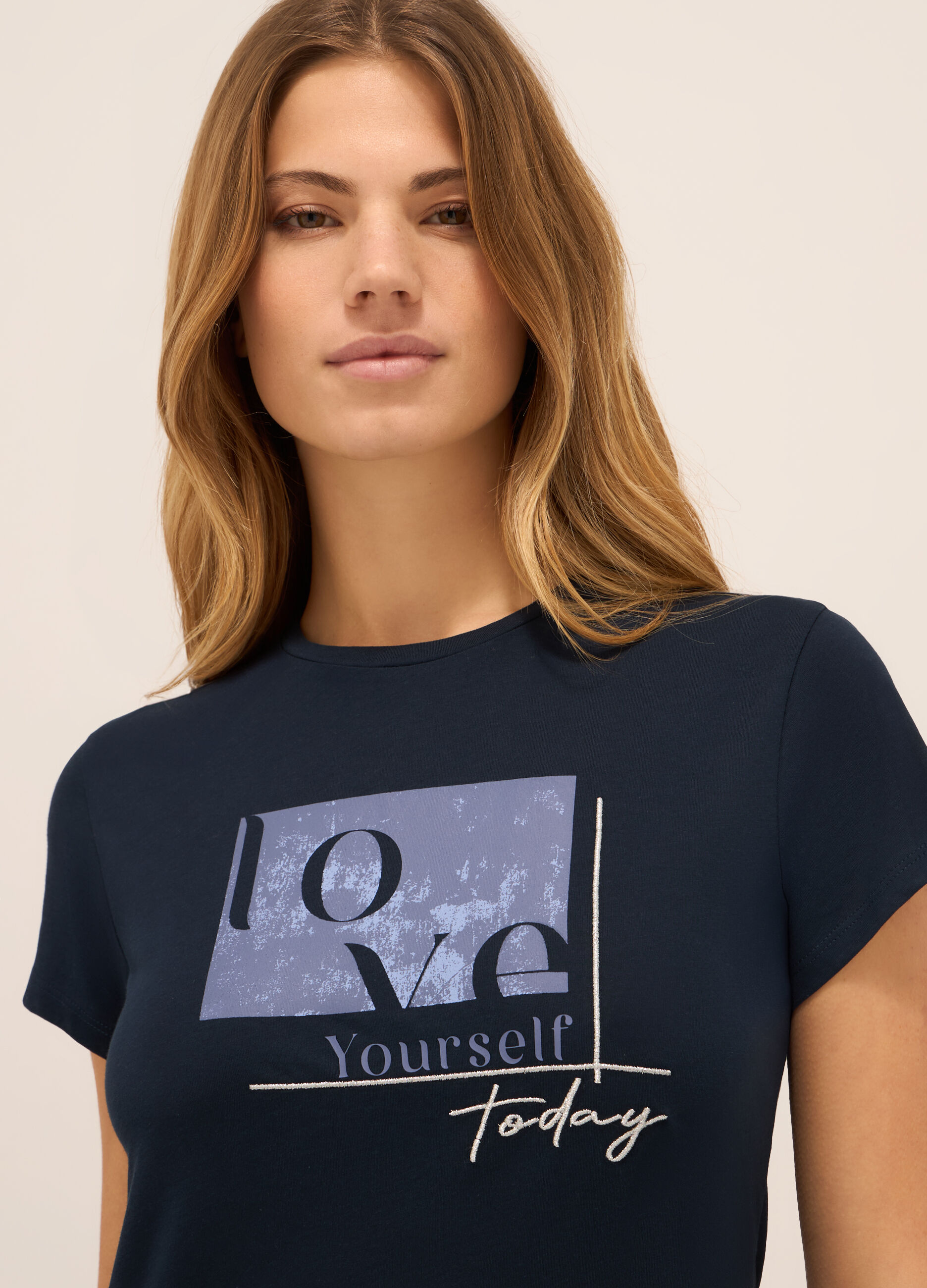 T-shirt in puro cotone donna_2