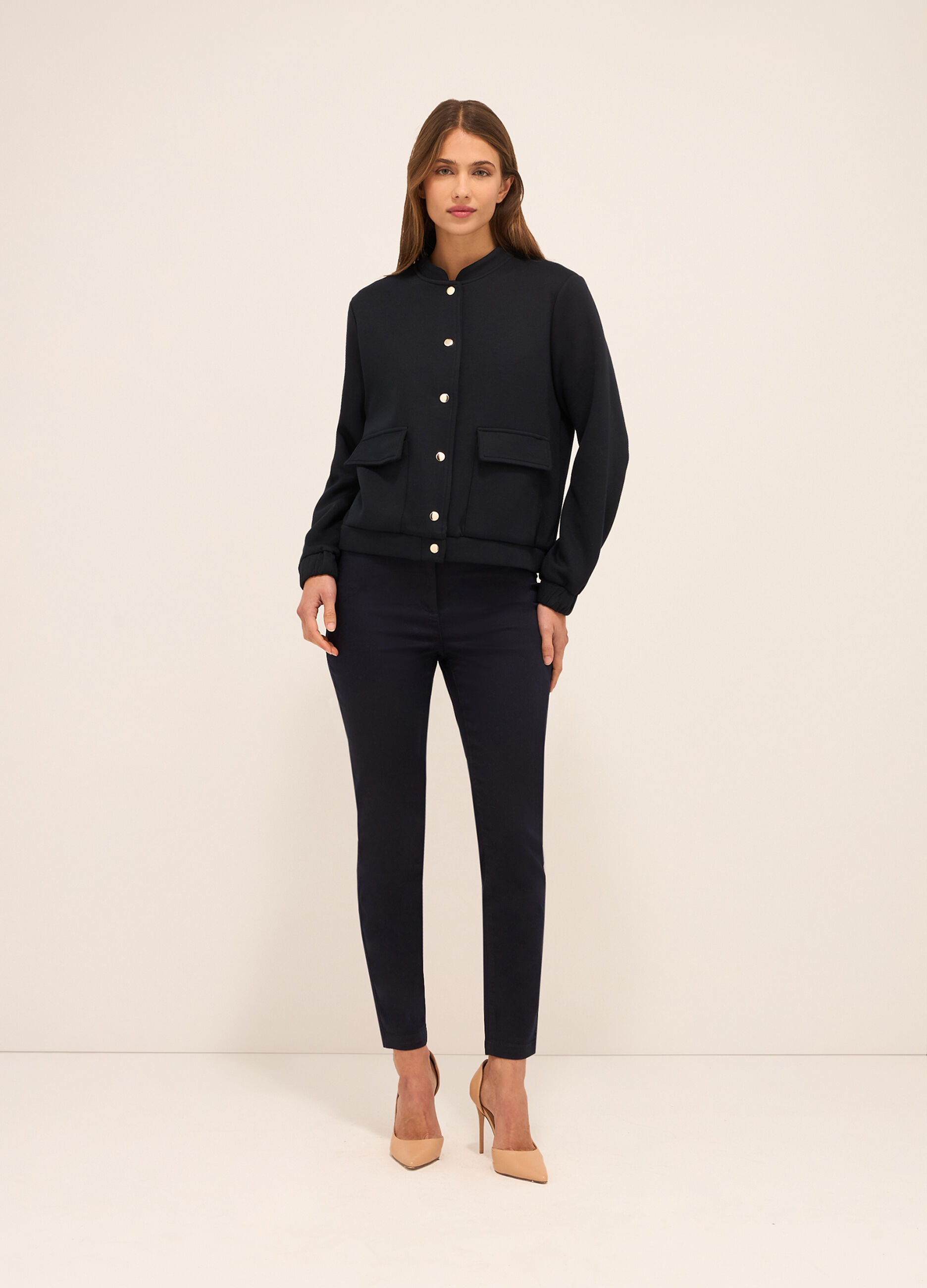 Treggings in misto cotone donna_0