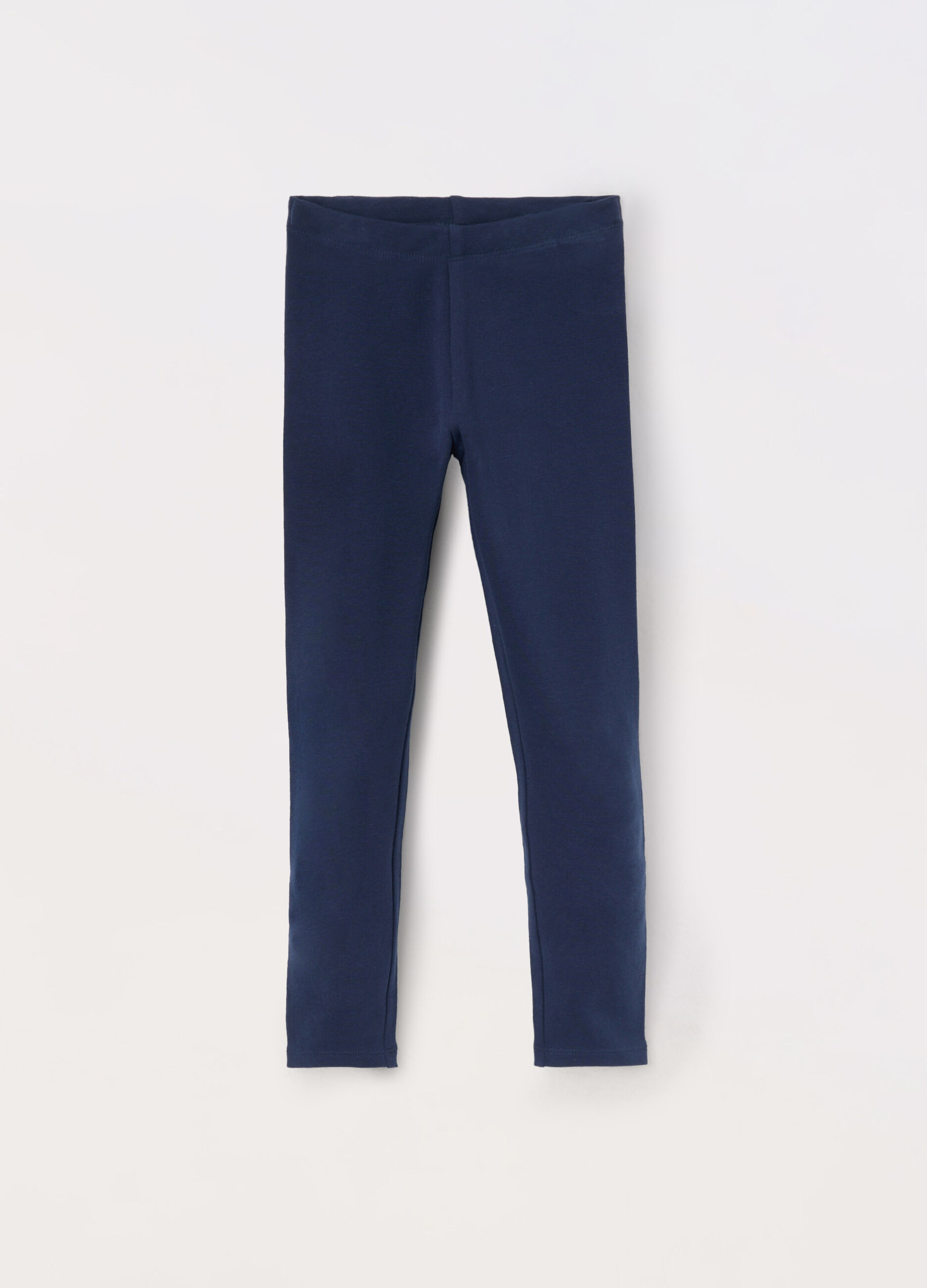Leggings in french terry di puro cotone bambina