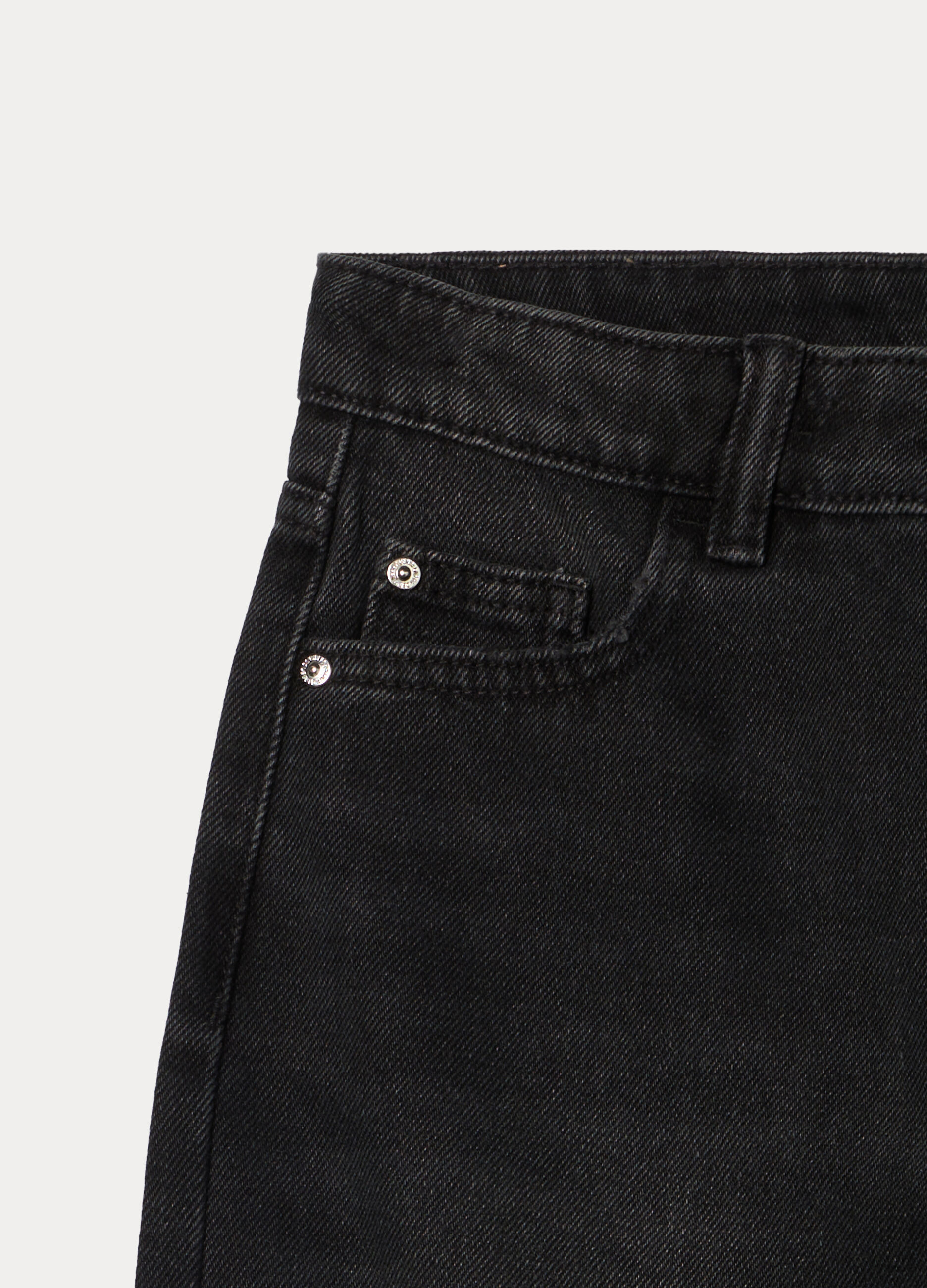 Pantaloni in denim misto cotone ragazza_2