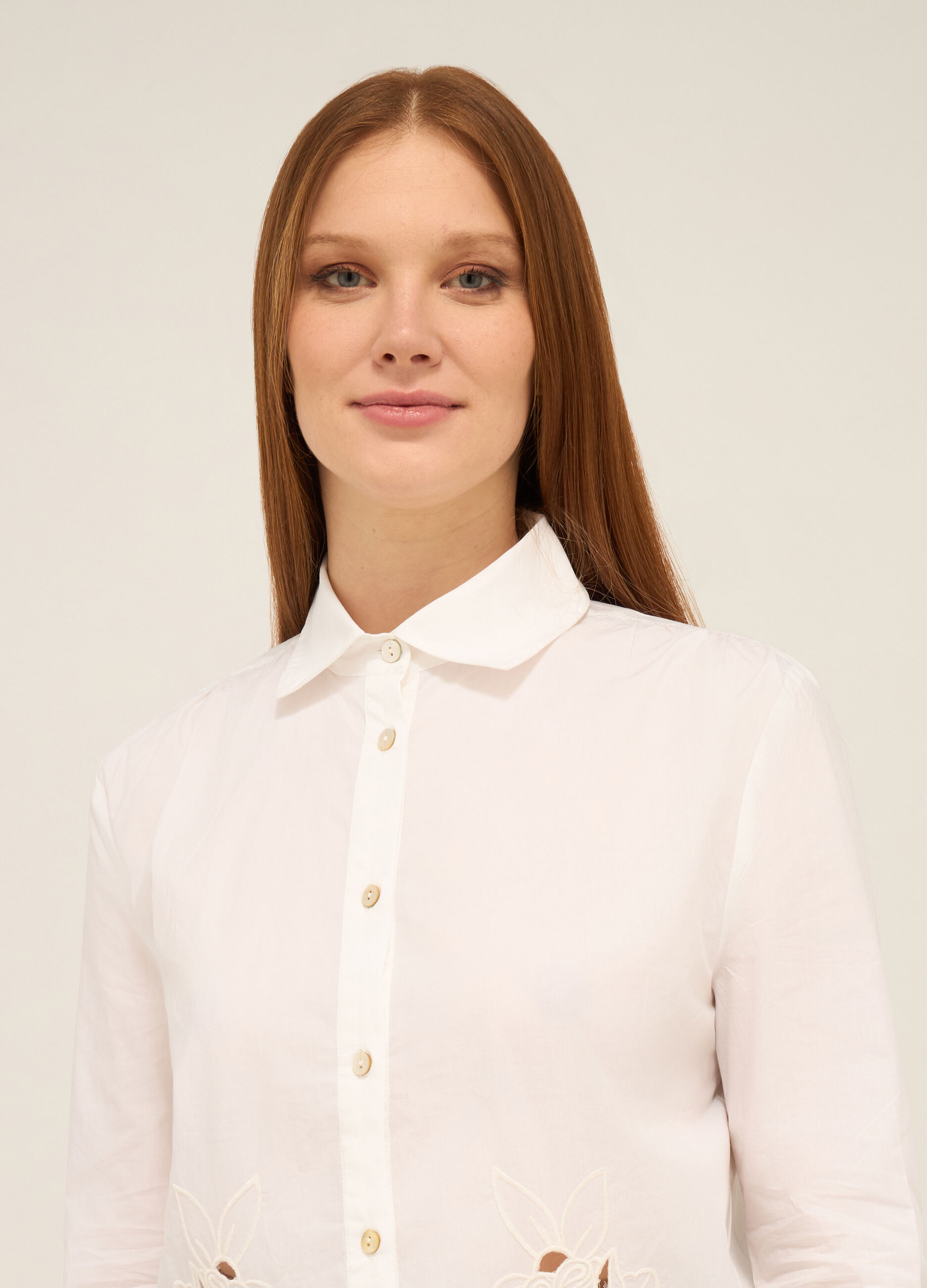 Camicia in popeline di puro cotone donna_2