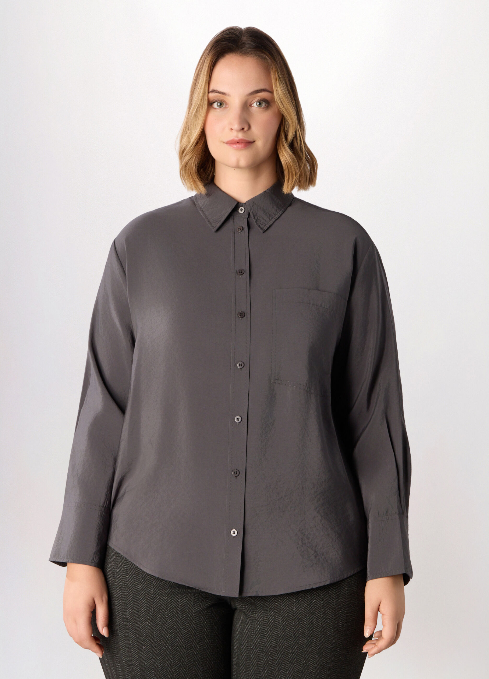 Camicia in viscosa donna curvy_0