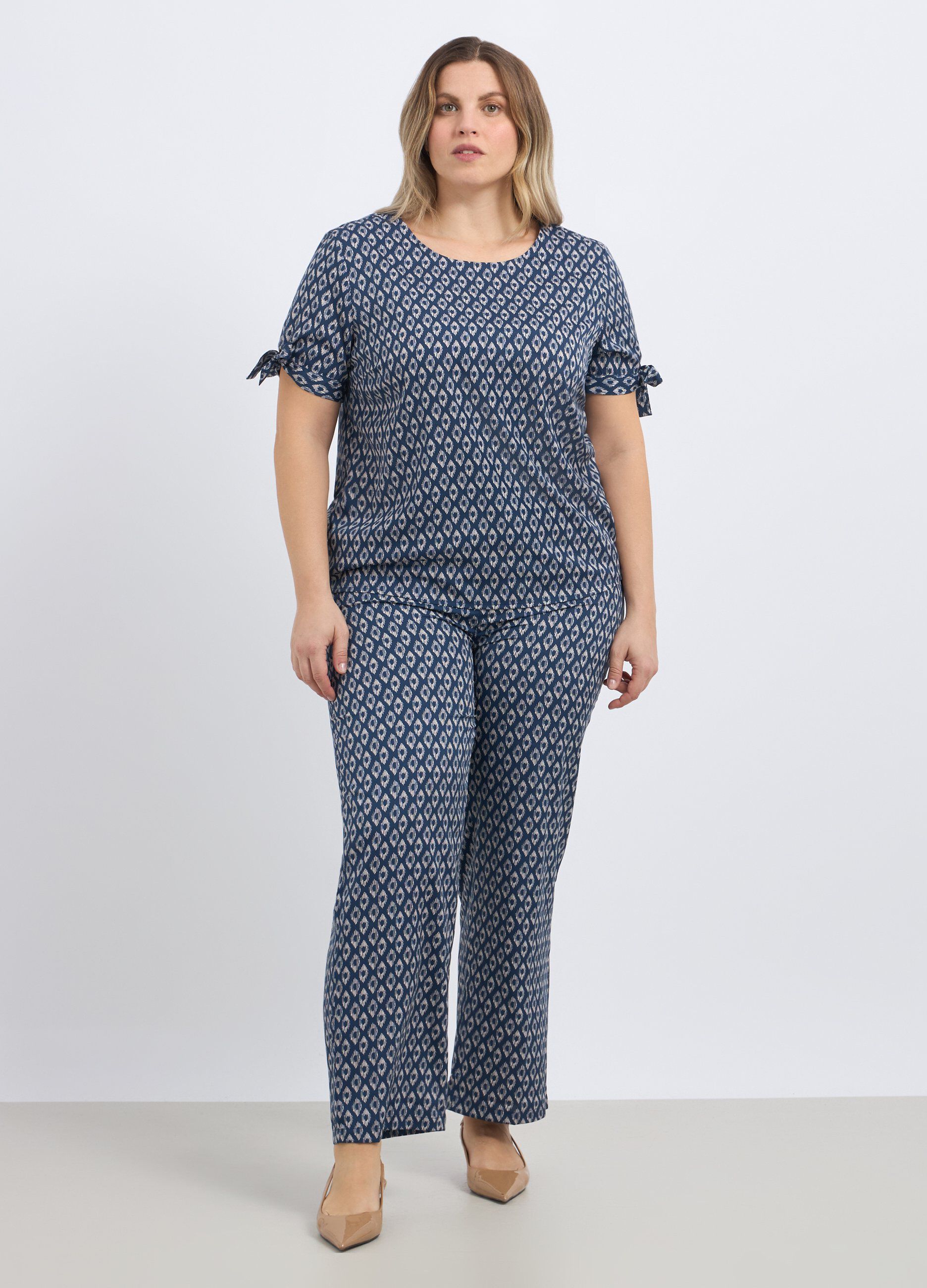 Pantaloni con stampa donna curvy