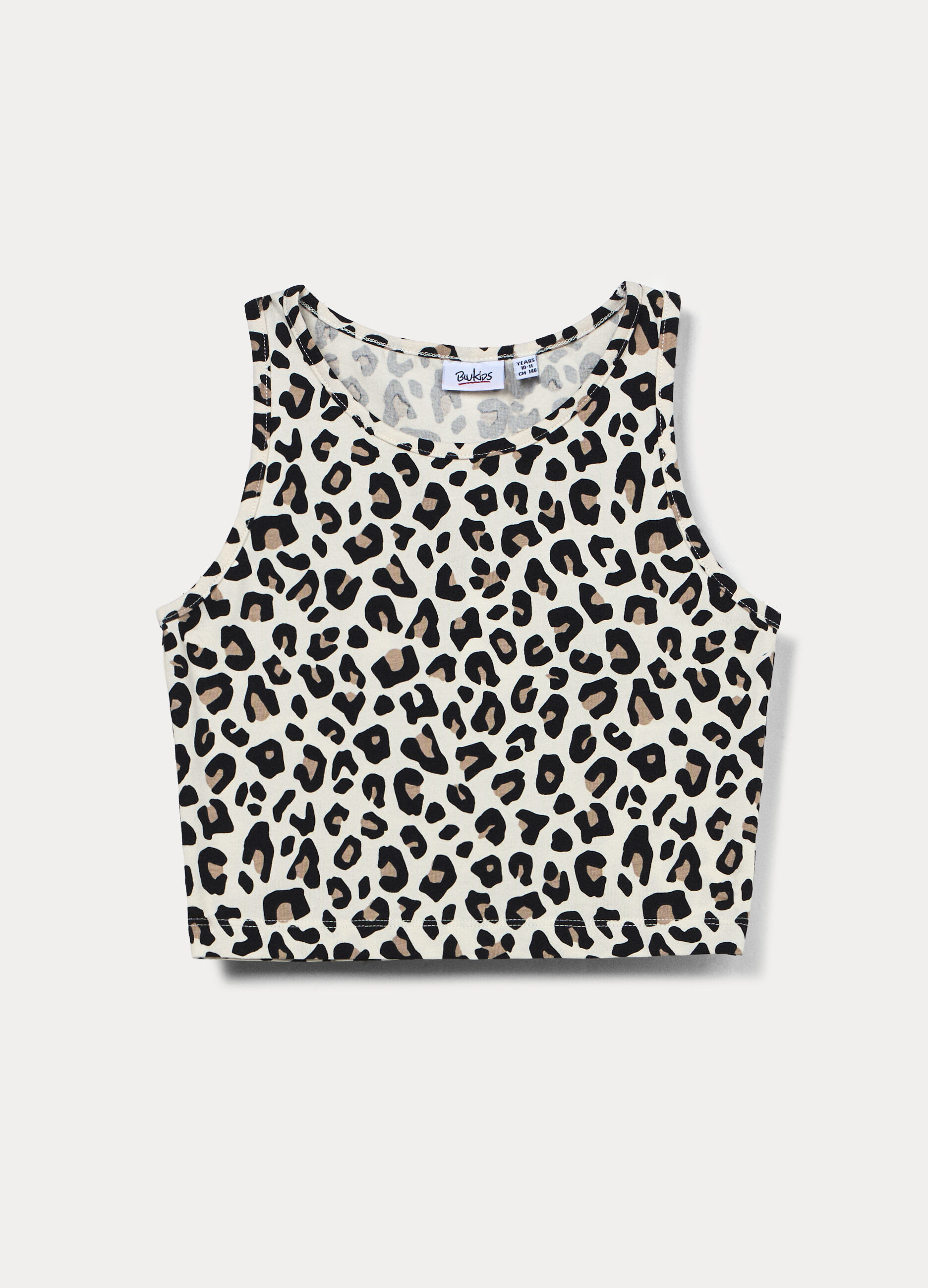 Canotta fitted in jersey stretch ragazza
