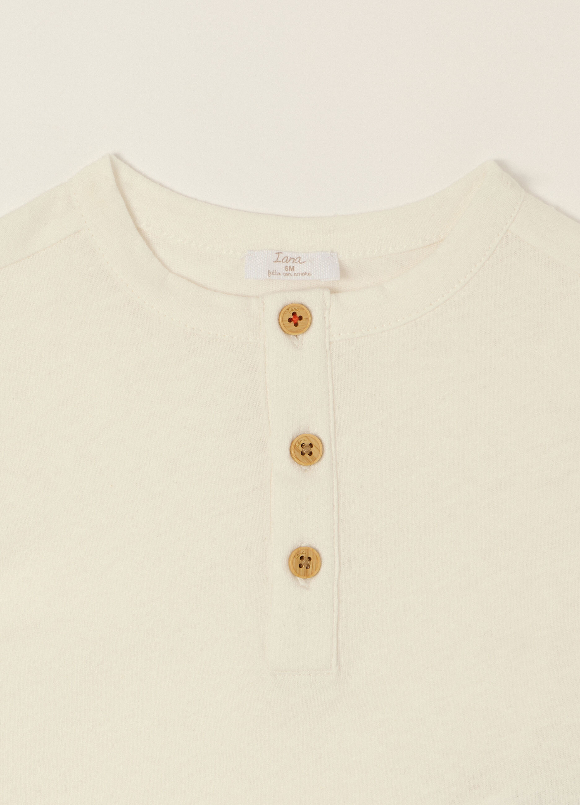 T-shirt in jersey misto lino IANA_2