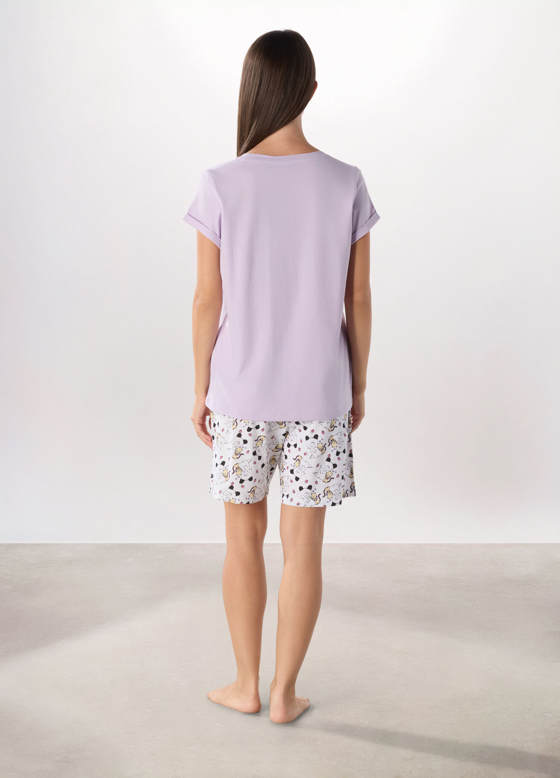 Set pigiama corto Spank  in puro cotone donna_1