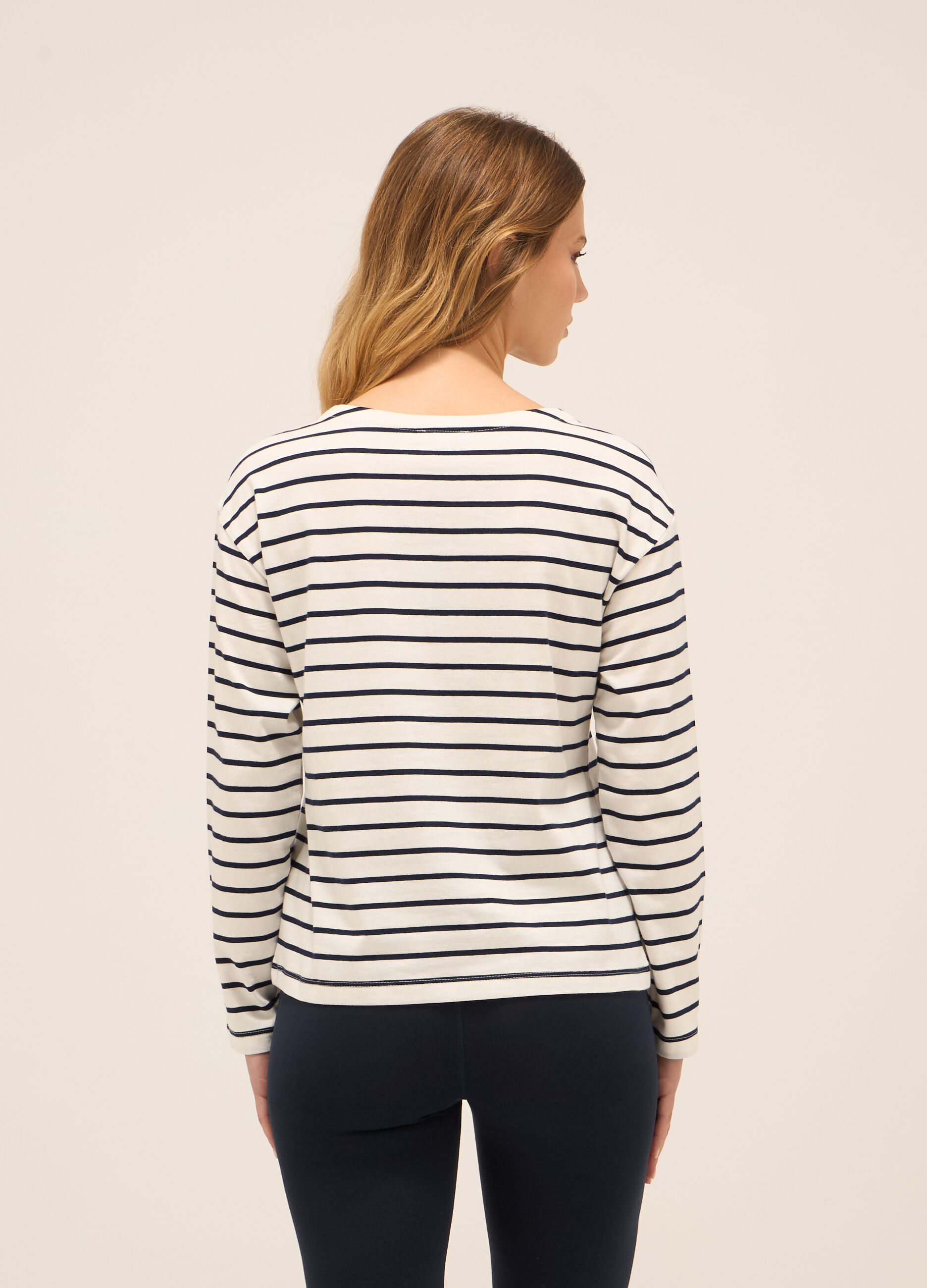 T-shirt in jersey di puro cotone_1