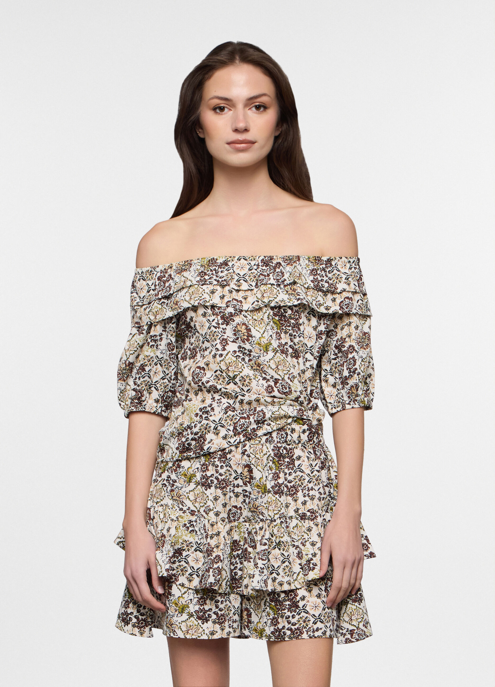 Blusa fit regular in american cr&ecirc;pe donna_0