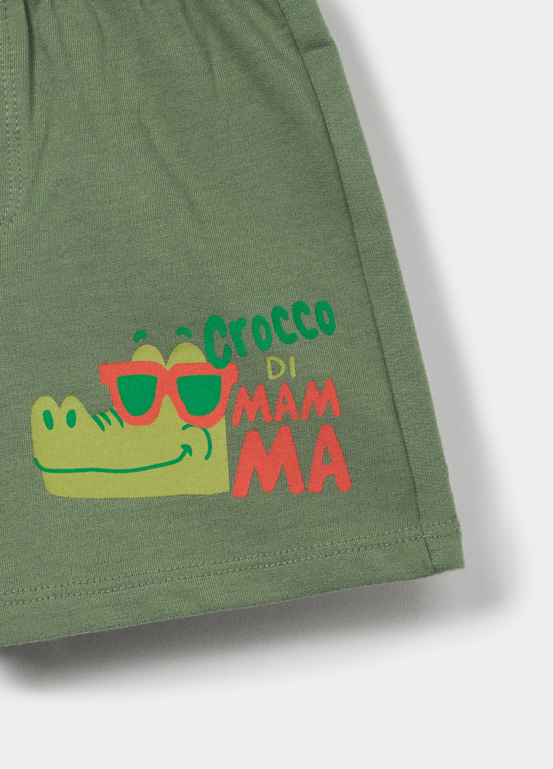 Shorts in french terry di puro cotone bimbo_2