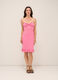 Abito corto in costina di cotone stretch donna_0