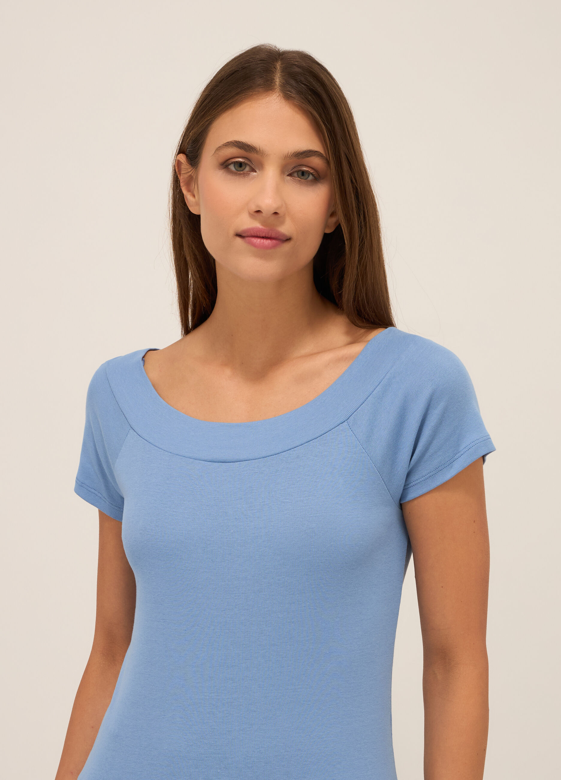 T-shirt in puro cotone donna_2