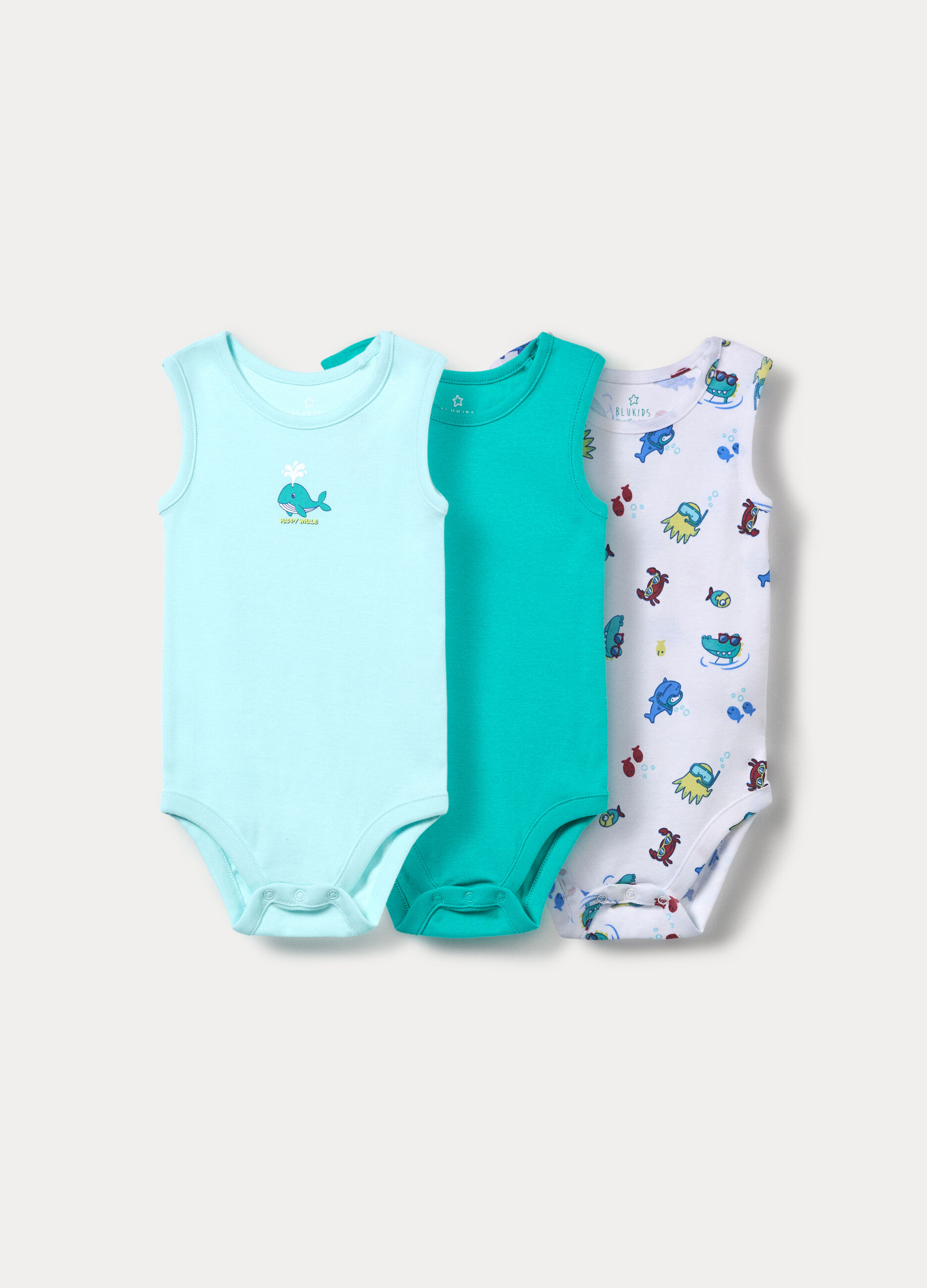 Pack 3 body in costina di puro cotone _0