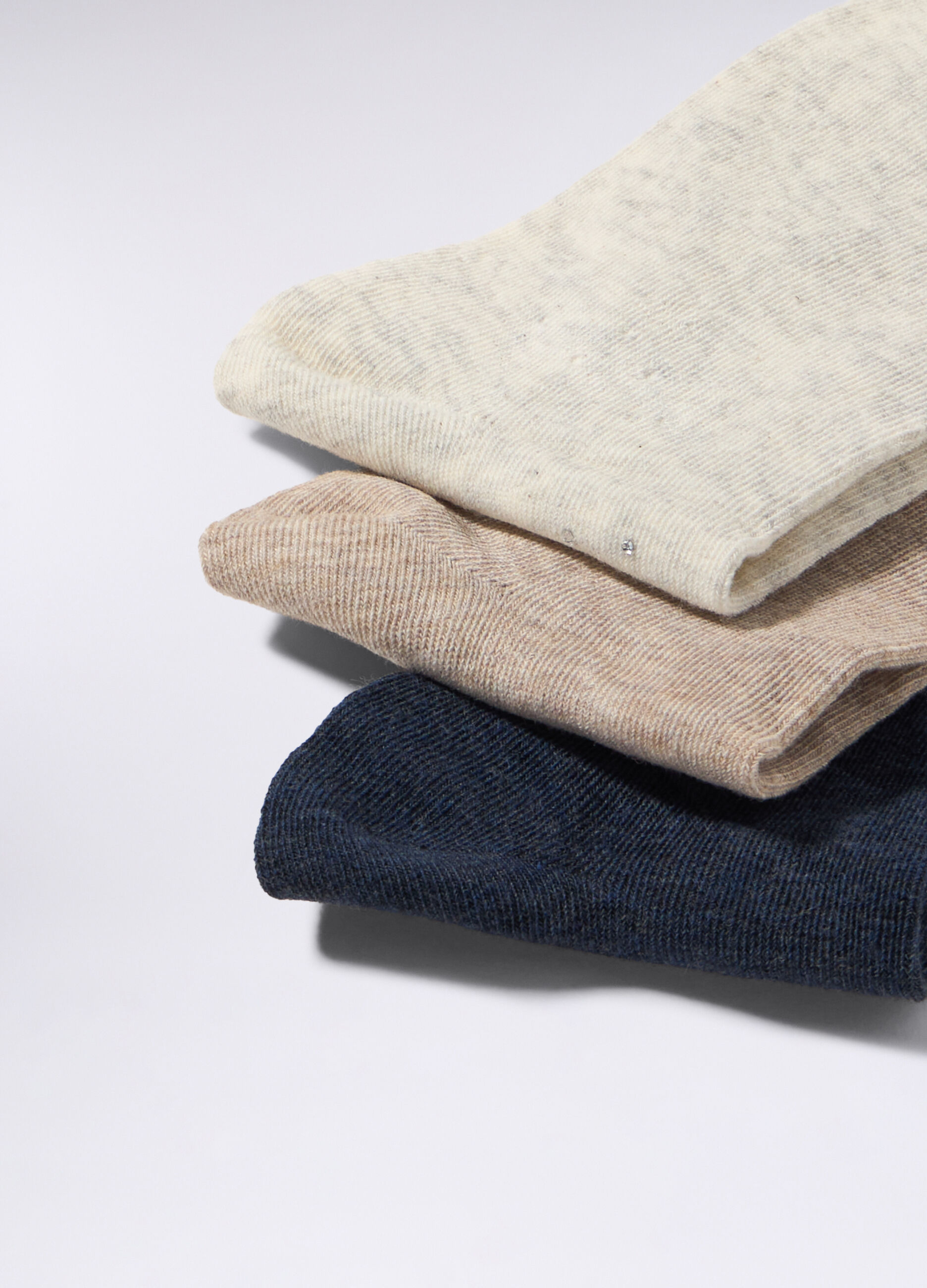 Pack 3 calze corte in cotone stretch donna_1