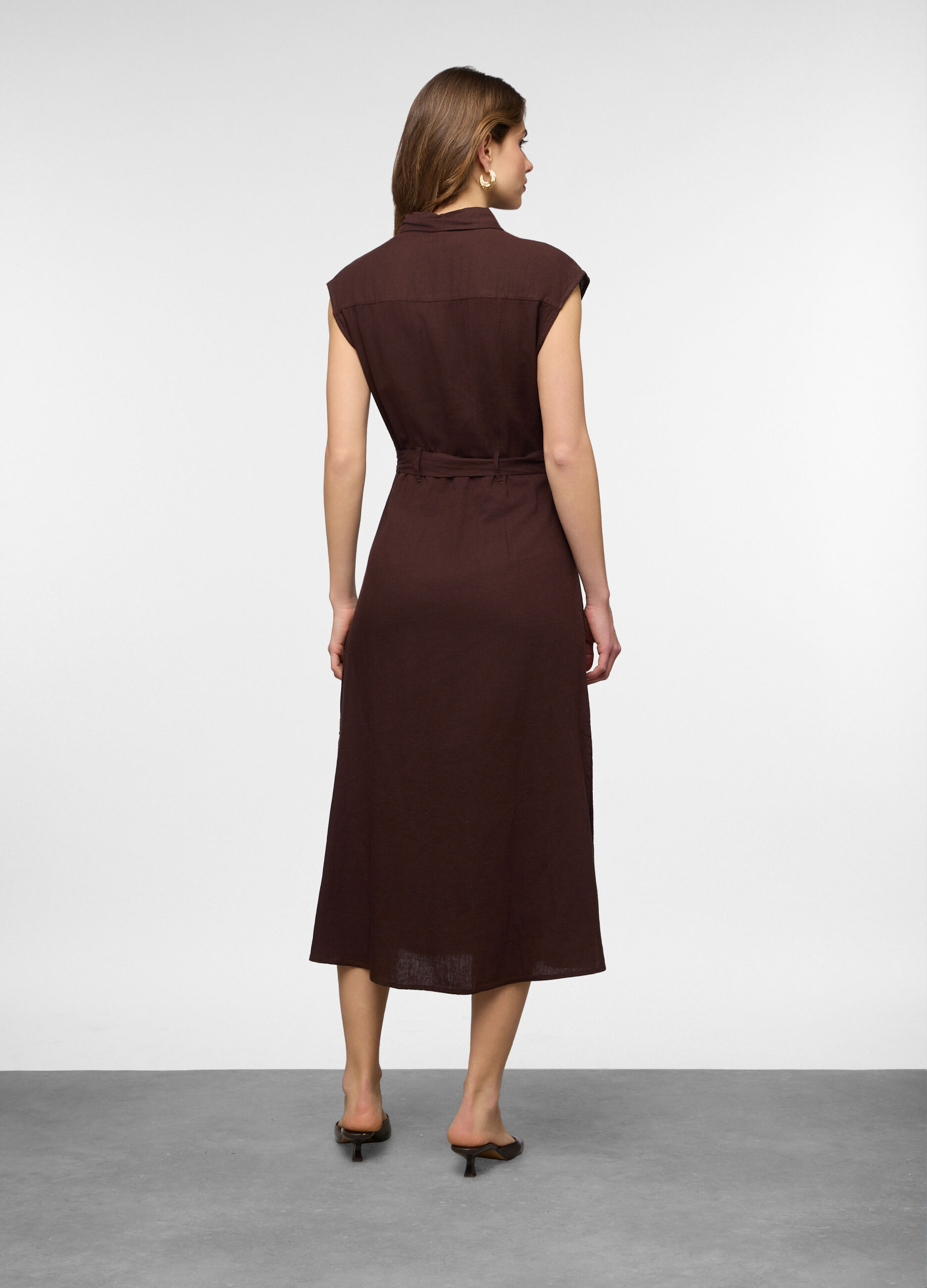 Abito chemisier misto lino donna_1