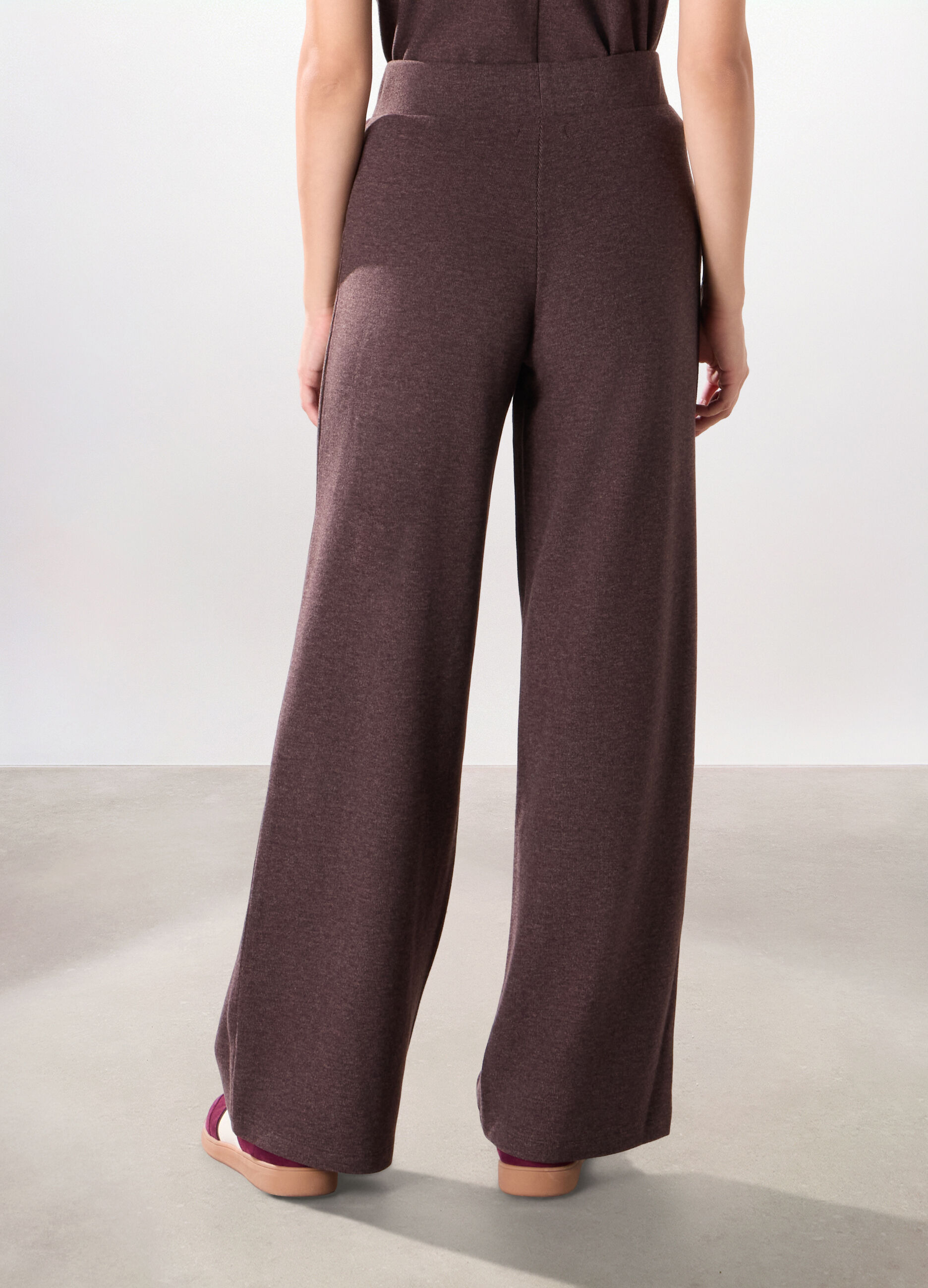 Pantaloni in misto viscosa donna_1