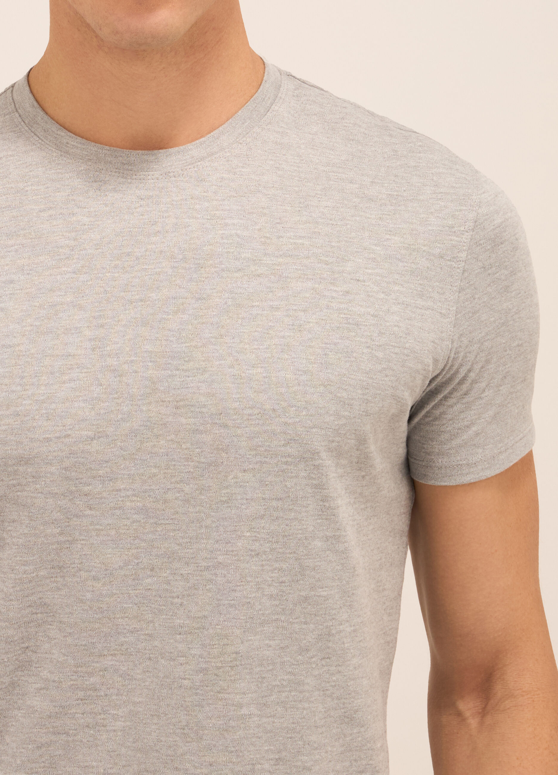 T-shirt girocollo in puro cotone uomo_2