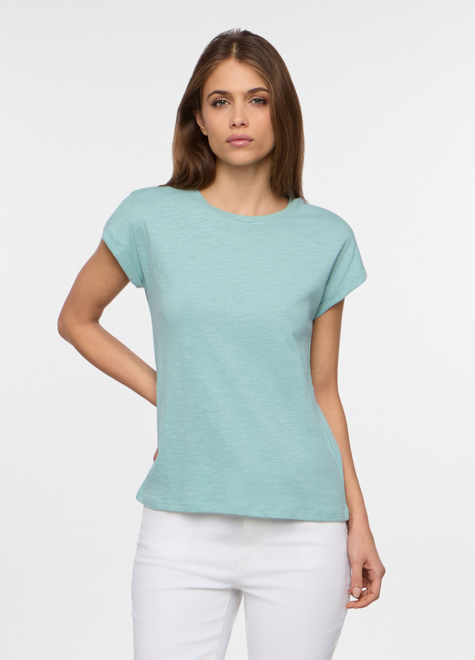 T-shirt girocollo donna_0