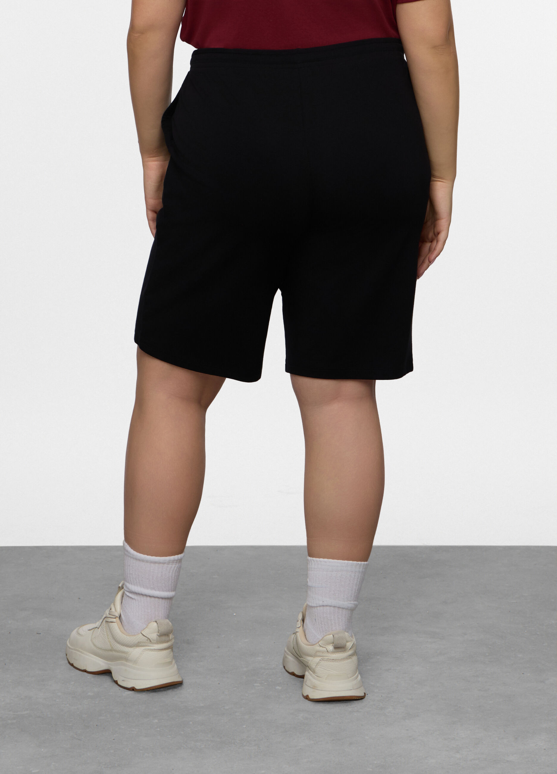 Bermuda Fit Regular in french terry di cotone stretch donna curvy_1