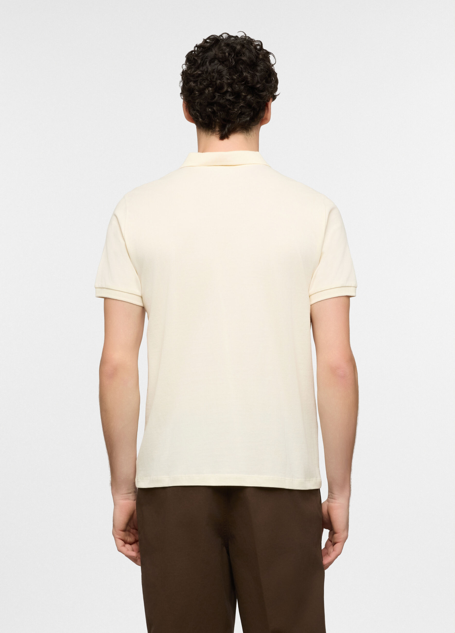 Polo a maniche corte in cotone uomo_1