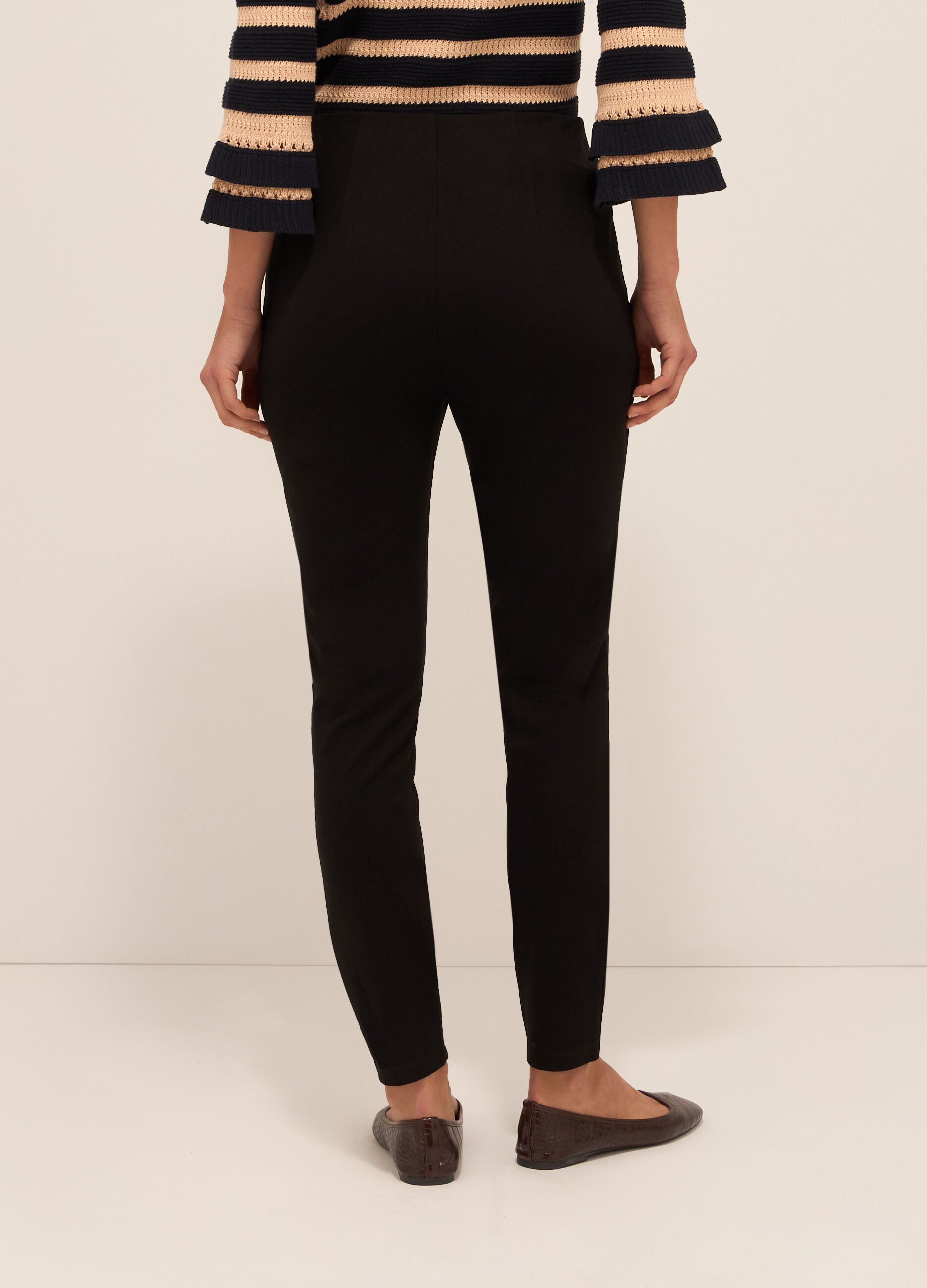 Leggings in punto milano donna_1