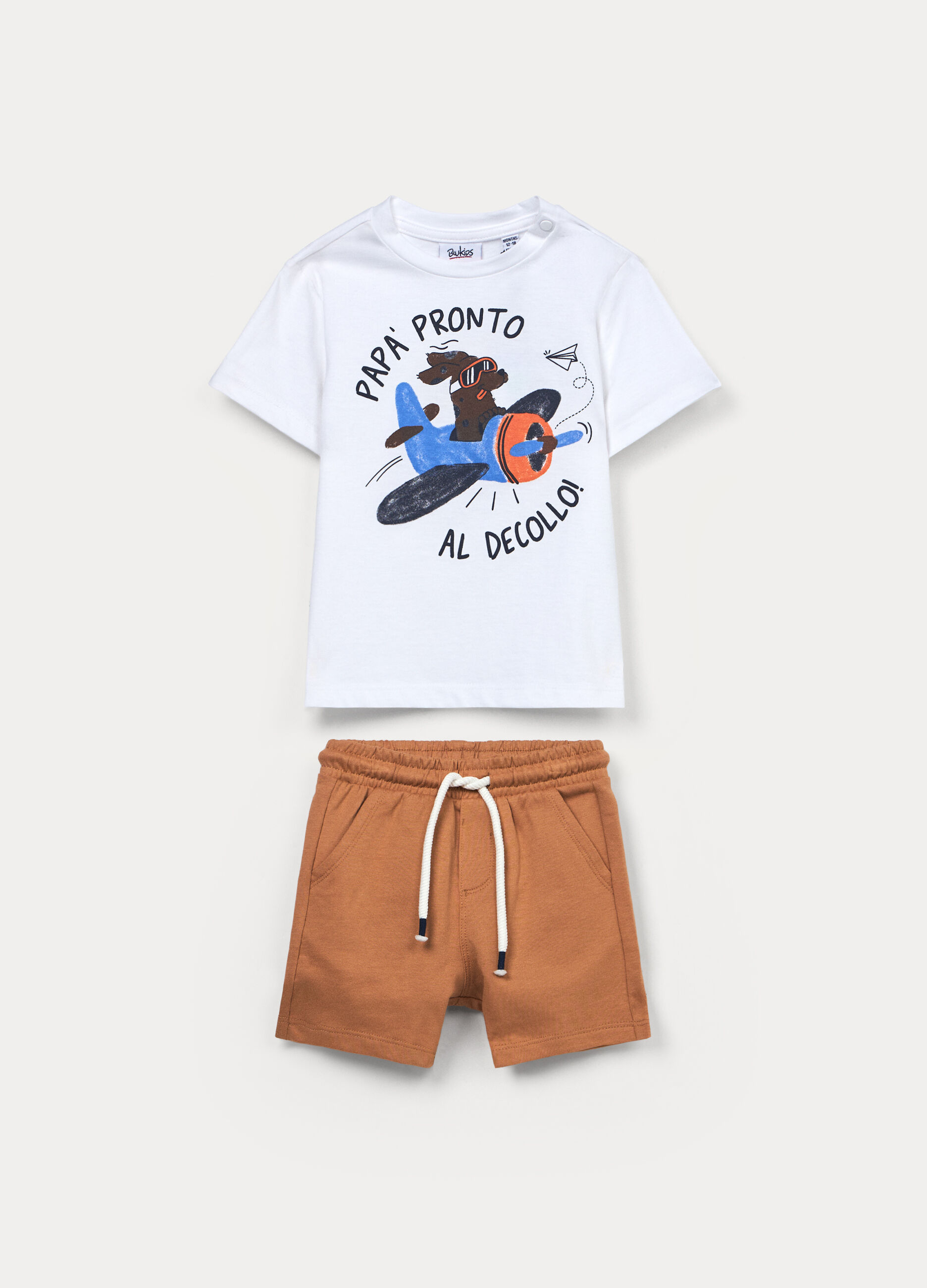 Jogging set in jersey di puro cotone bimbo_0