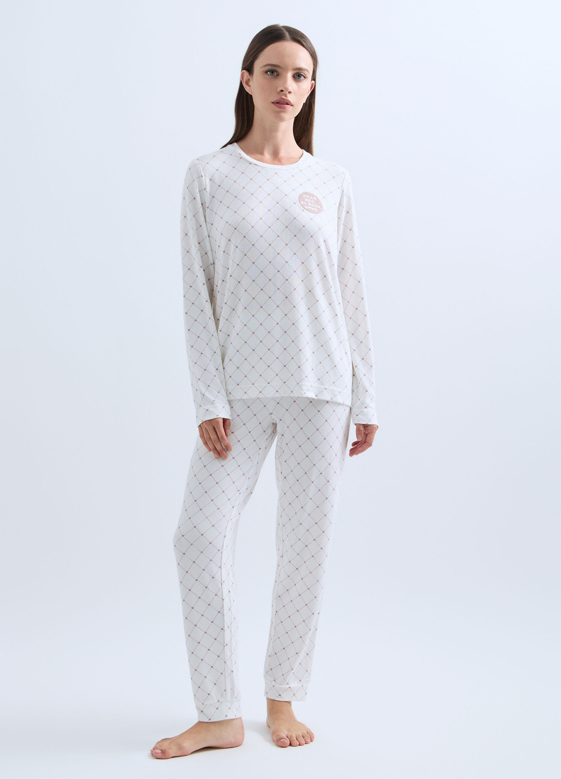Set pigiama lungo stretch donna_0