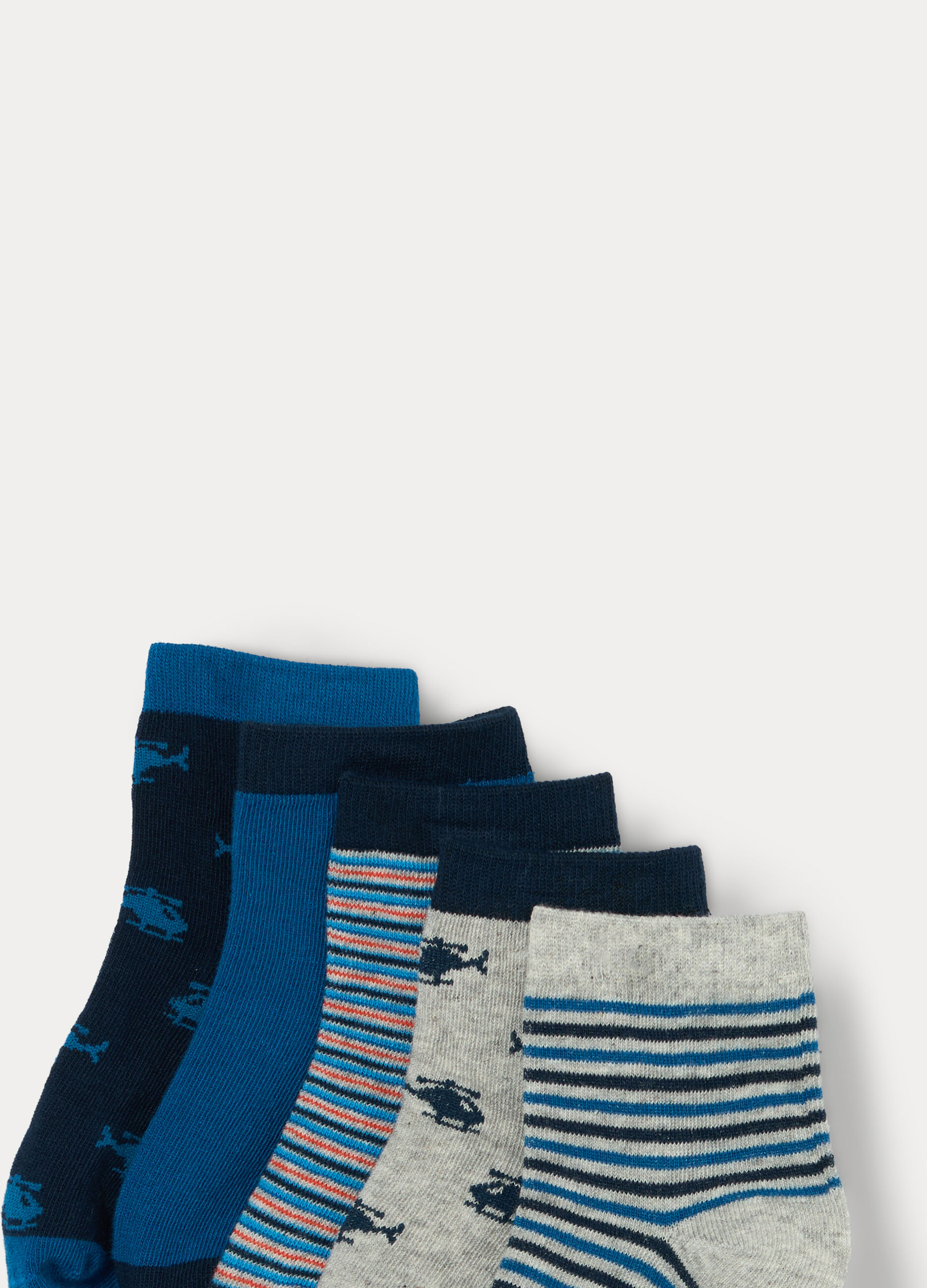 Pack 5 calze corte misto cotone _2