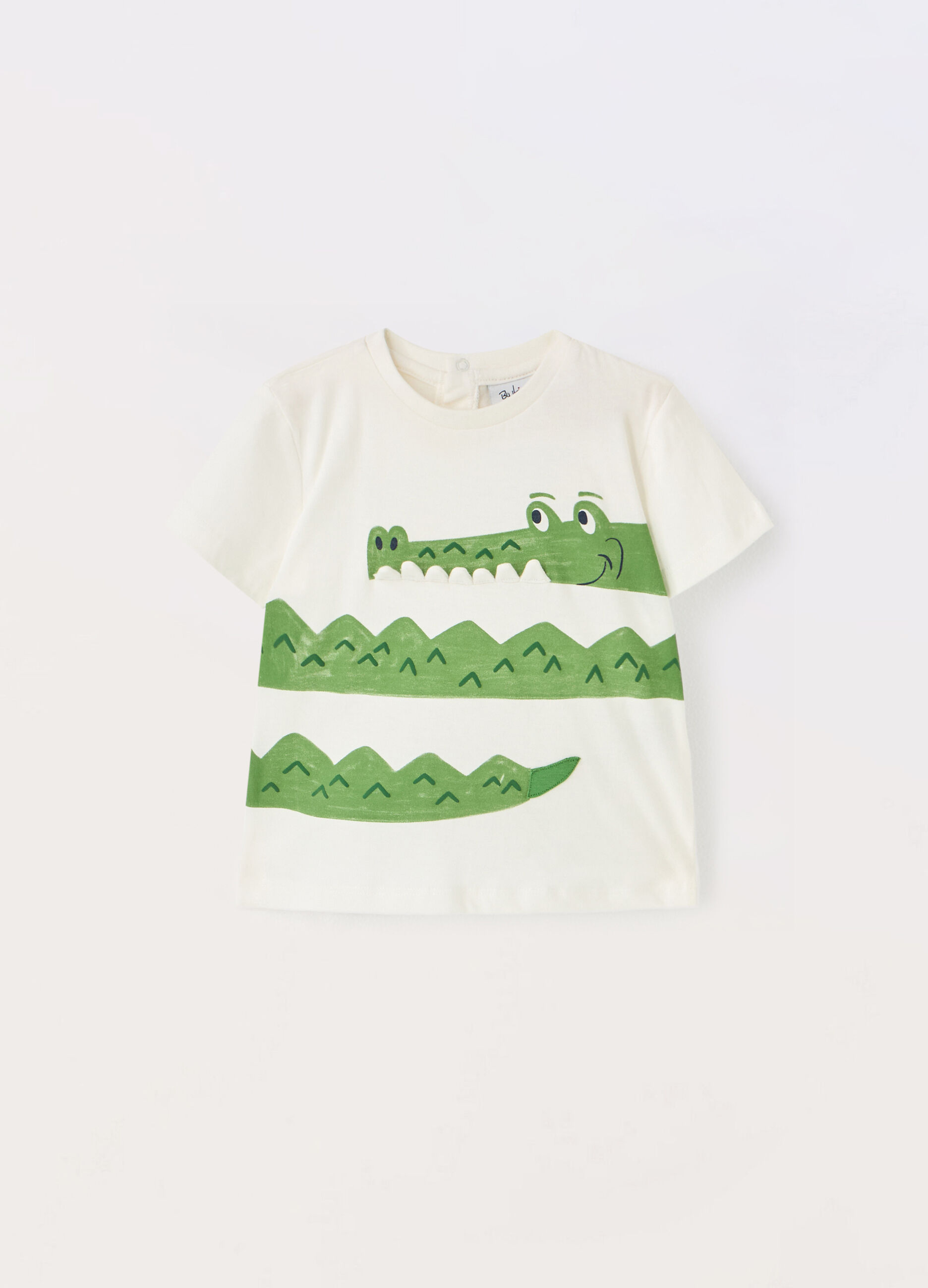 T-shirt in jersey di puro cotone neonato_0