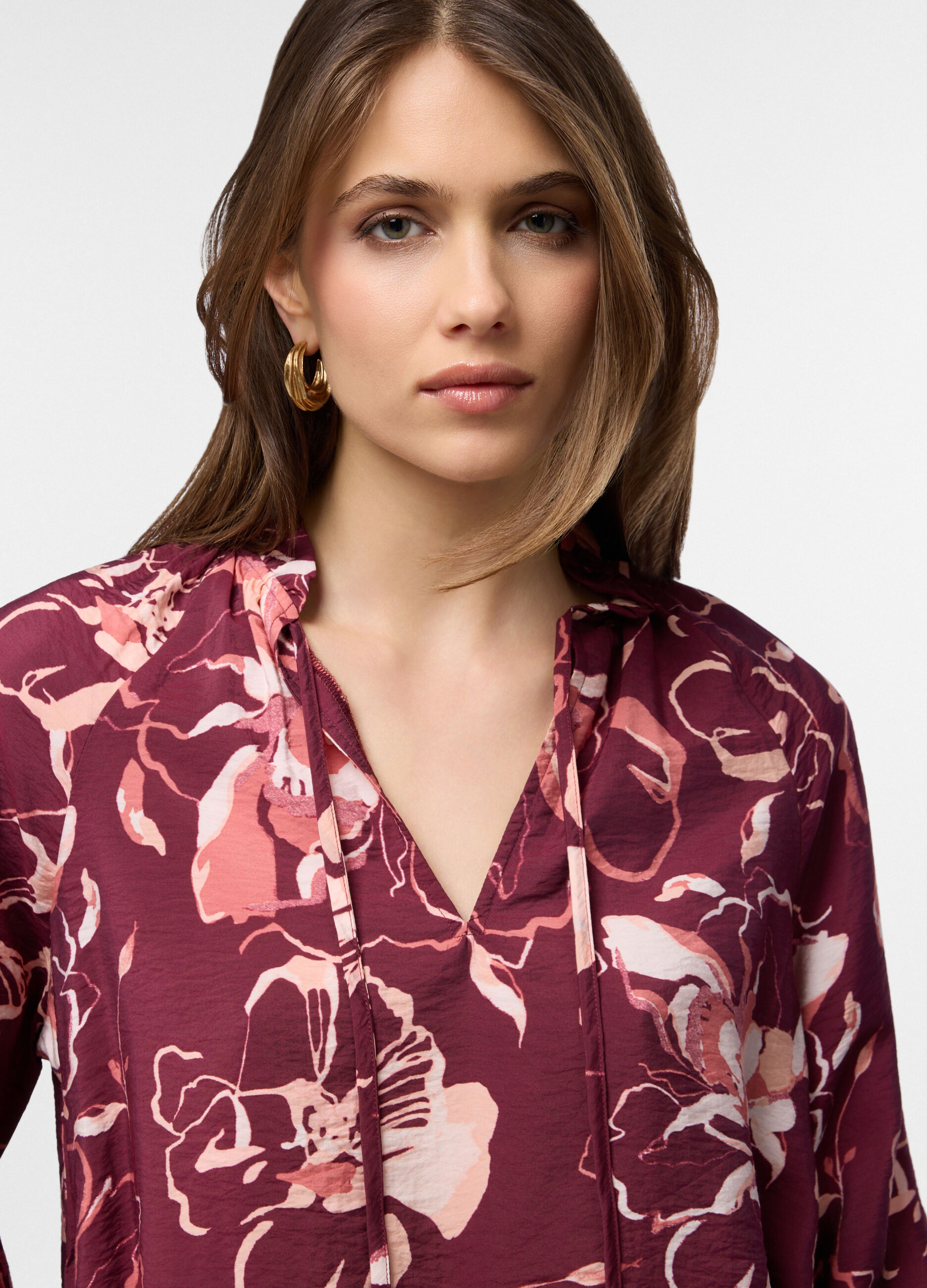 Blusa over fit misto modal donna_2