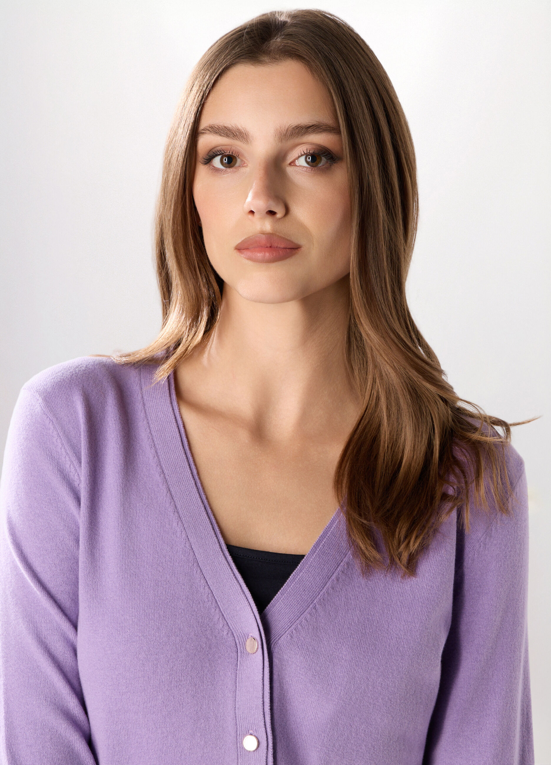 Cardigan in misto cotone donna_2